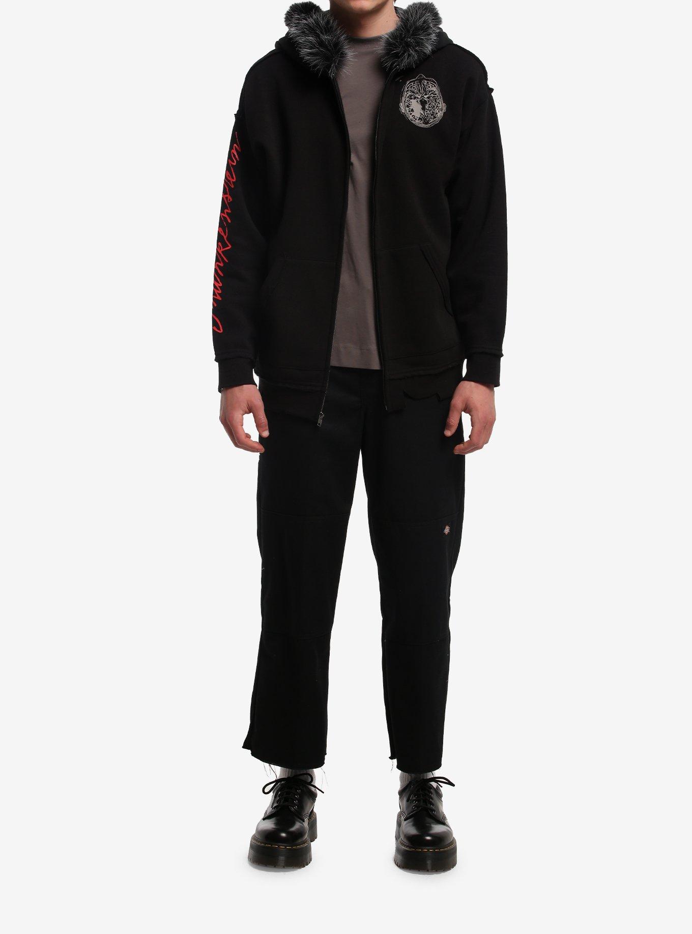Frankenstein Faux Fur Trim Hoodie - thumbnail 3