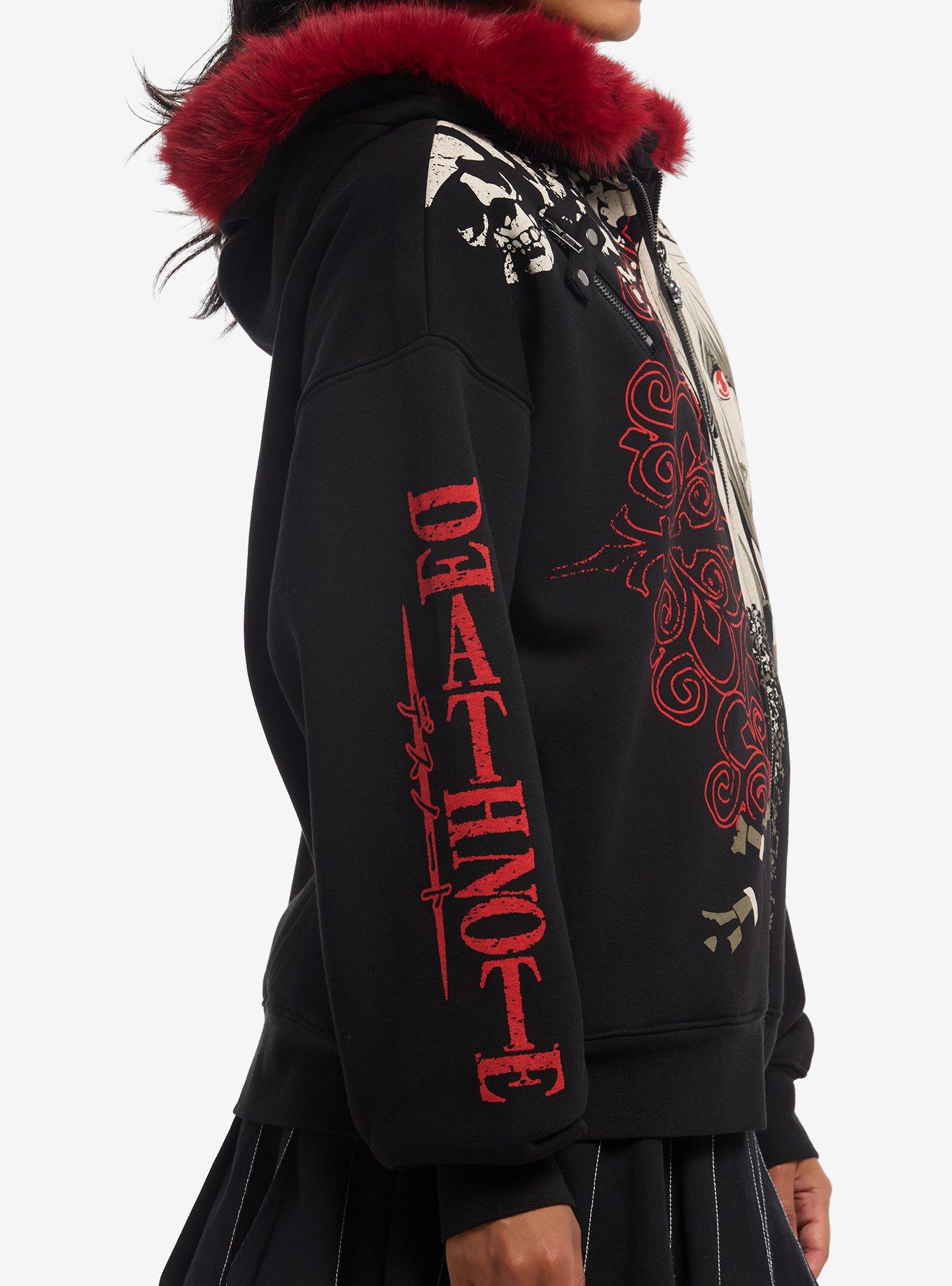Death Note Misa Fur Trim Girls Hoodie, MULTI, alternate - view 4