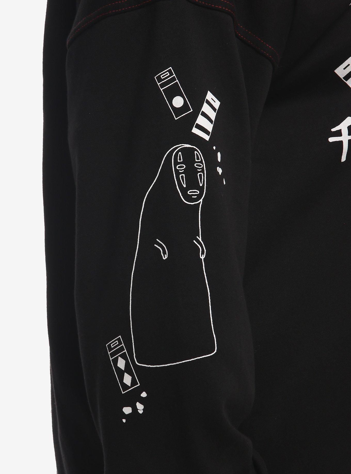 Studio Ghibli&reg; Spirited Away No-Face Girls Cold-Shoulder Oversized Hoodie Plus Size, MULTI, alternate - view 4