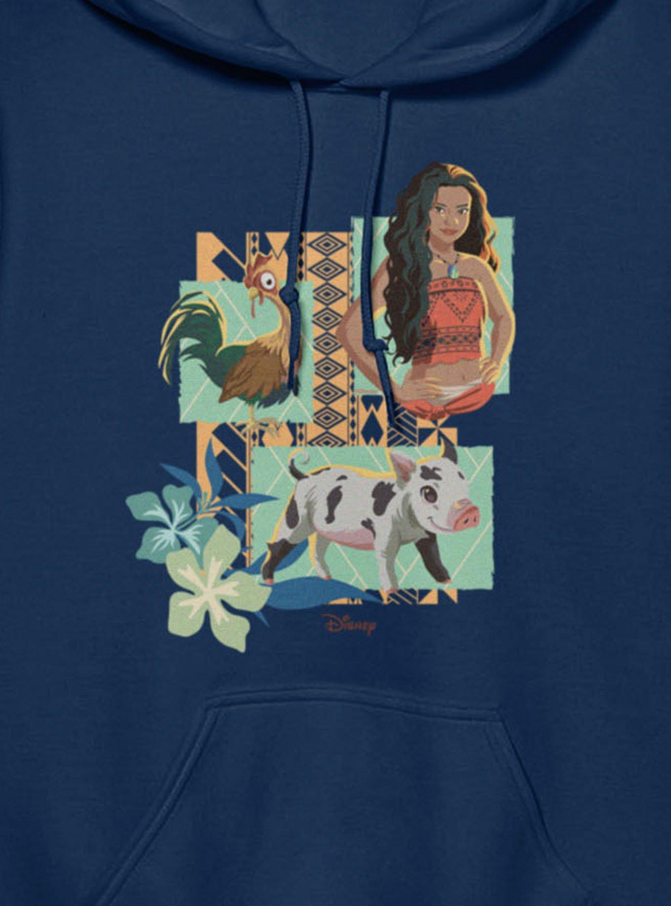Disney Moana Hei Hei And Pua Panels Hoodie, , hi-res