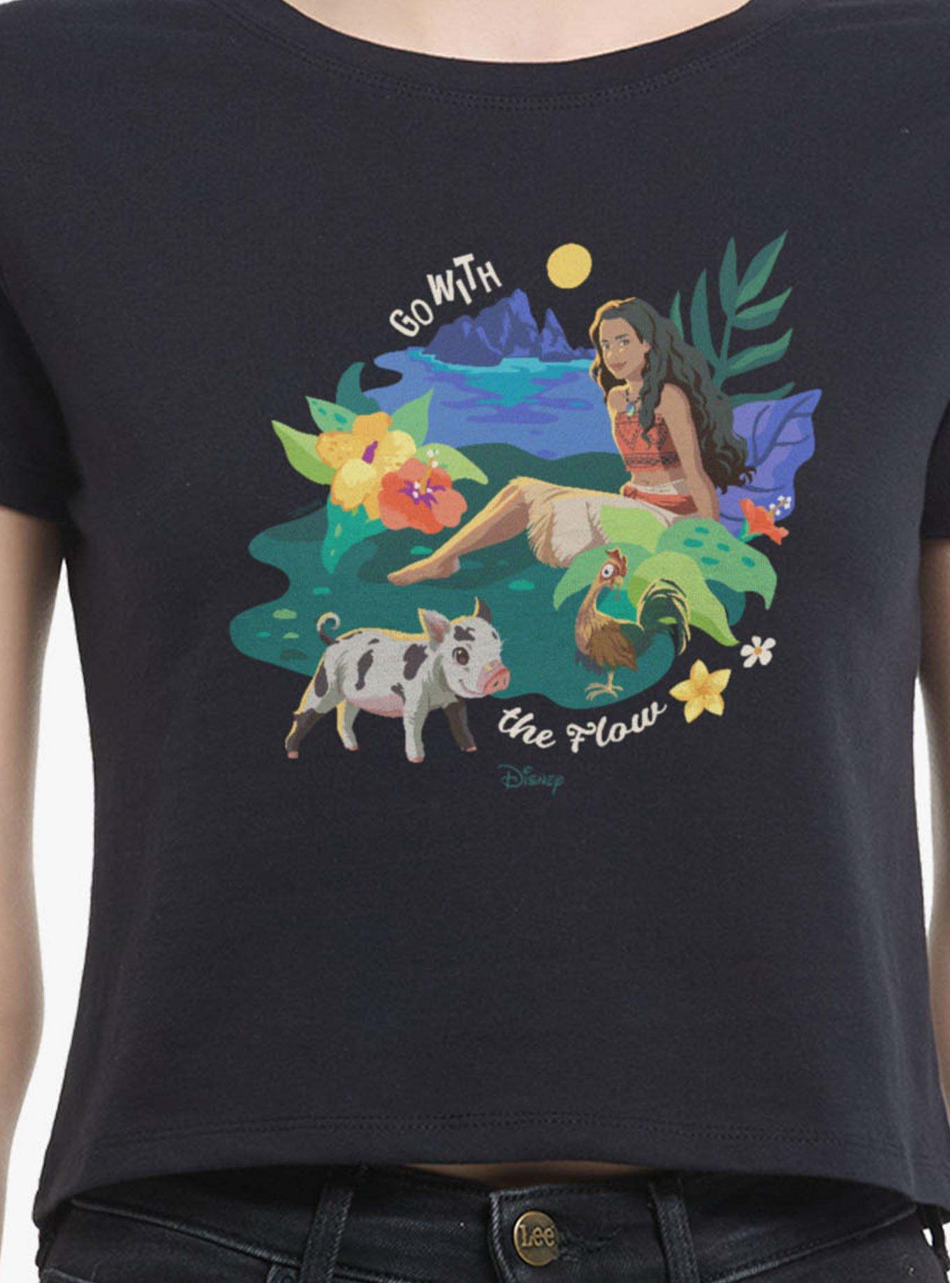 Disney Moana Go With The Flow Women Baby T-Shirt, , hi-res