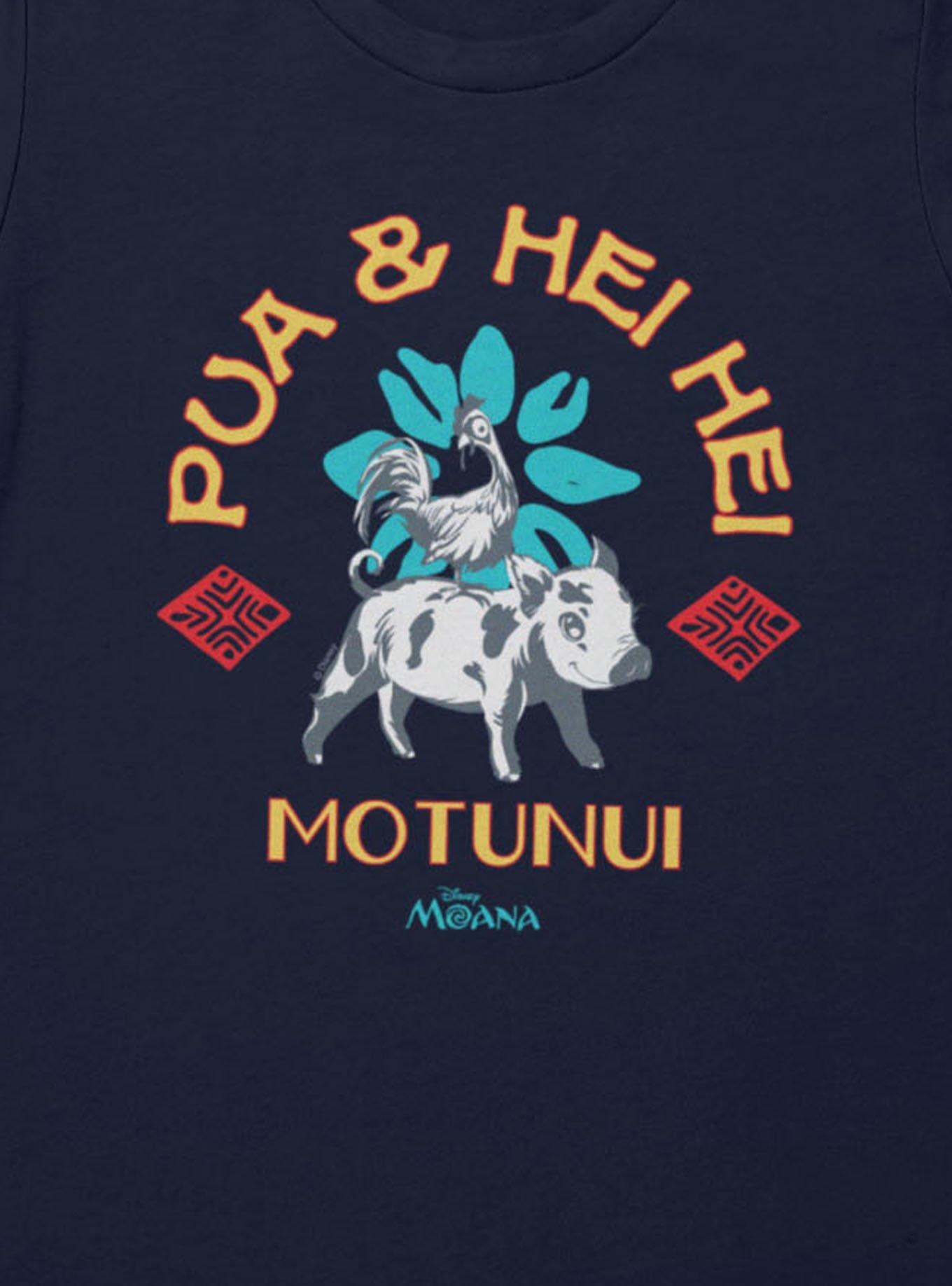 Disney Moana Pua And Hei Hei Ride Motunui Womens T-Shirt Box Lunch Exclusive, , hi-res