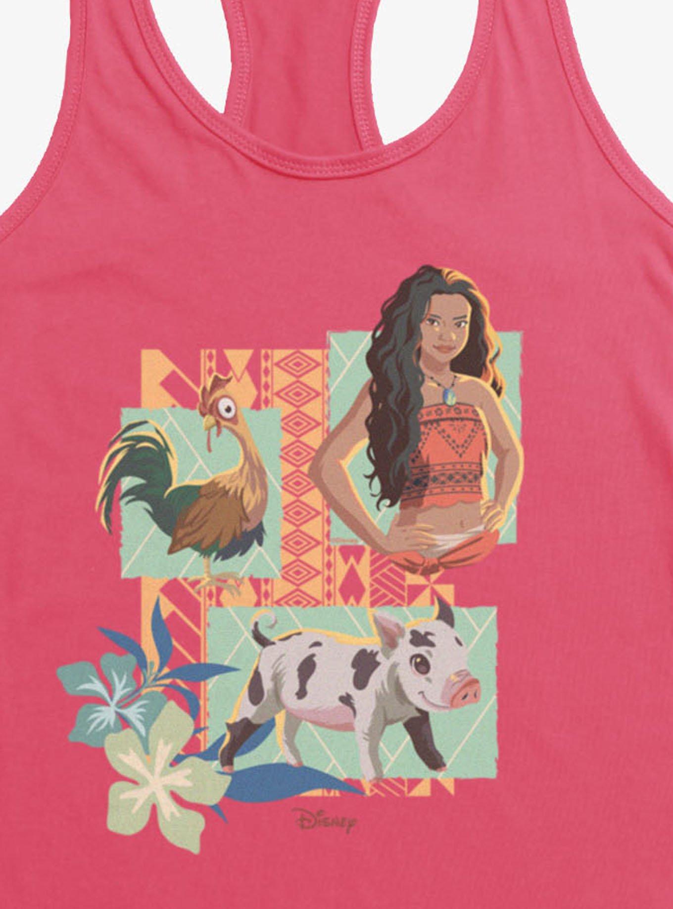 Disney Moana Hei Hei And Pua Panels Womens Tank Top, , hi-res