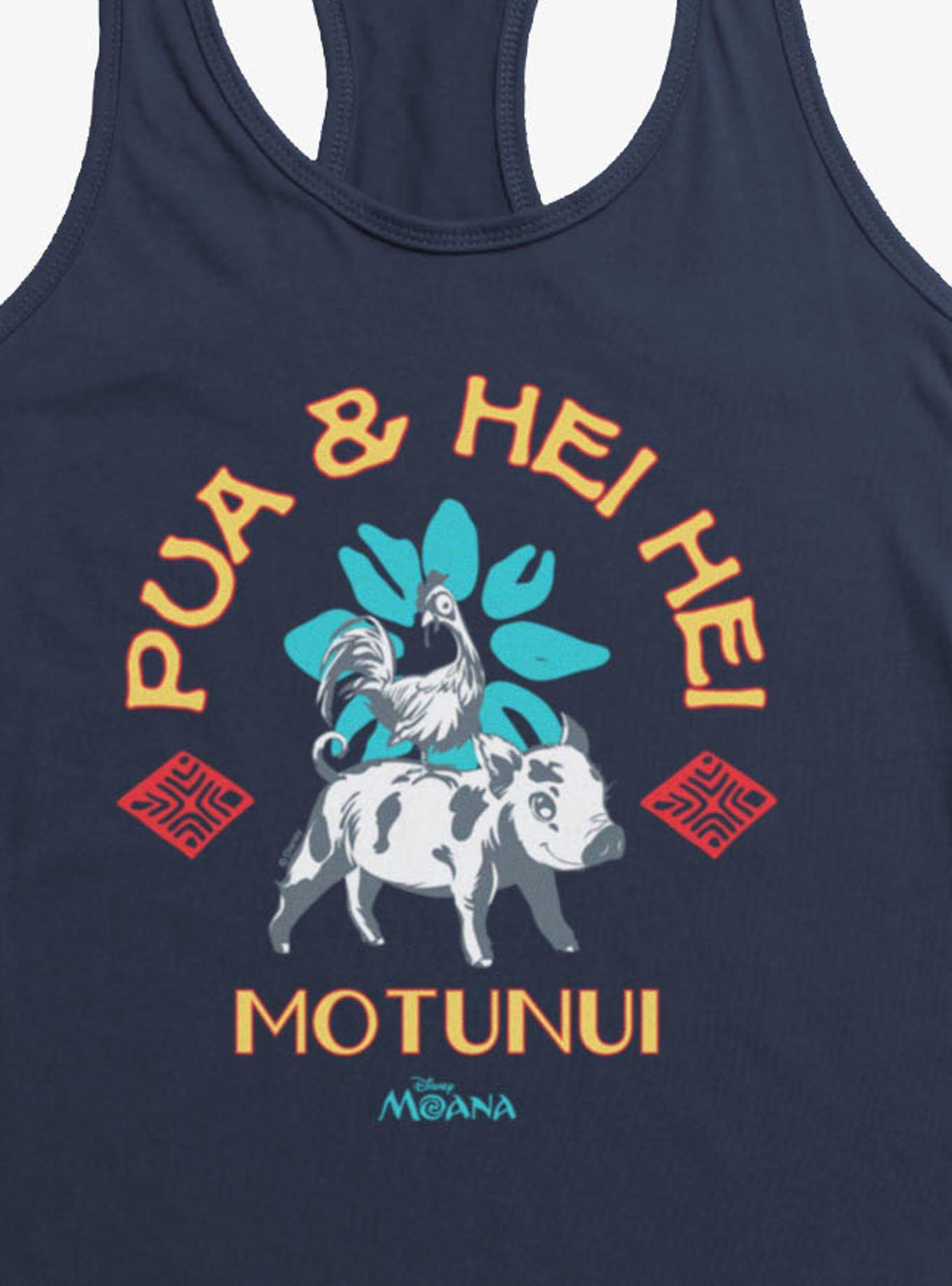 Disney Moana Pua And Hei Hei Ride Motunui Womens Tank Top Box Lunch Exclusive, INDIGO, alternate - view 2