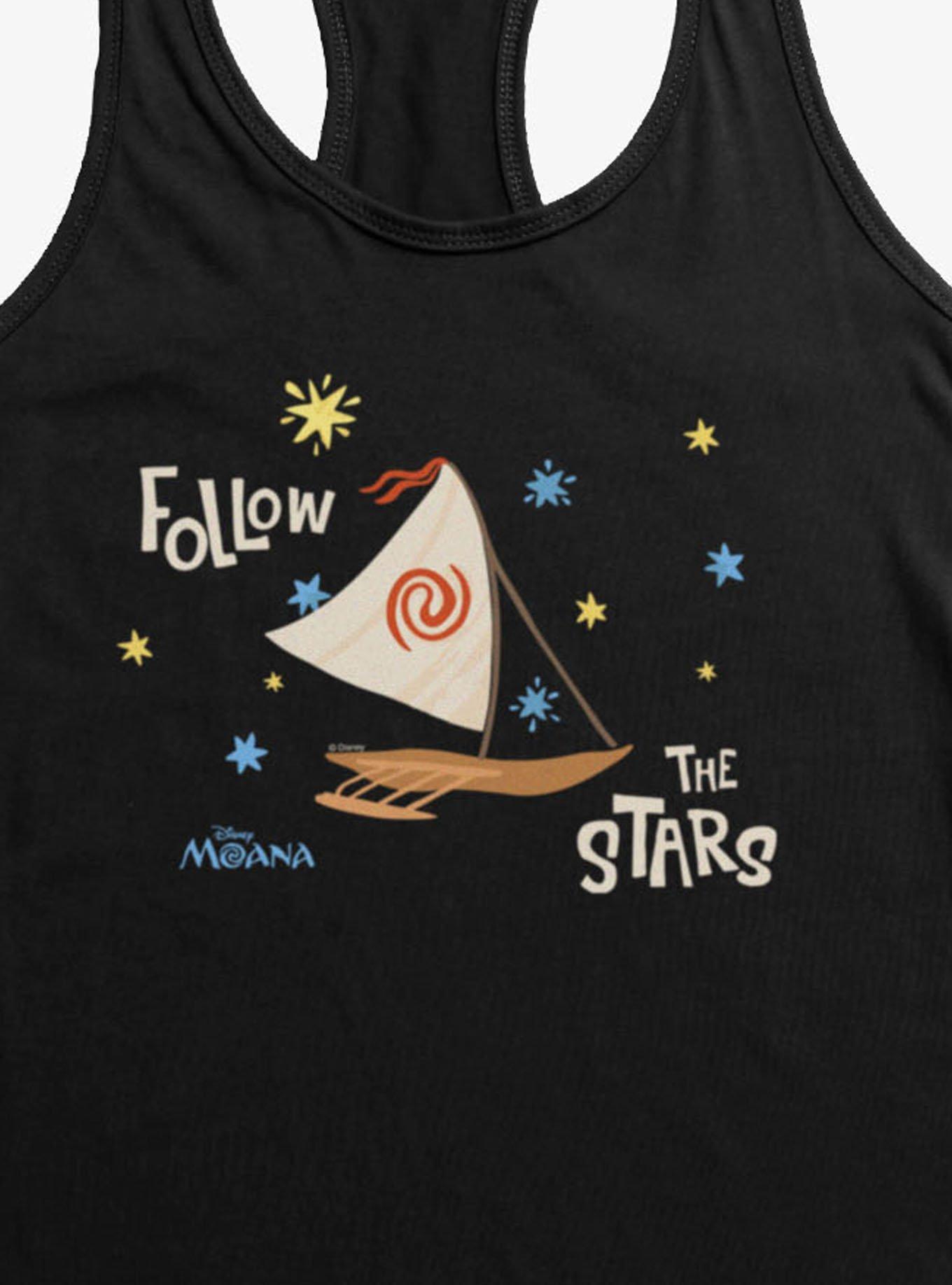 Disney Moana Follow The Stars Boat Womens Tank Top Box Lunch Exclusive, , hi-res