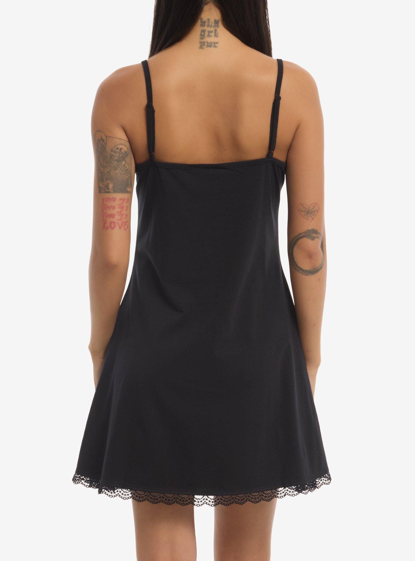 Misfits Fiend Skull Candelabra Cami Dress, BLACK, alternate - view 3
