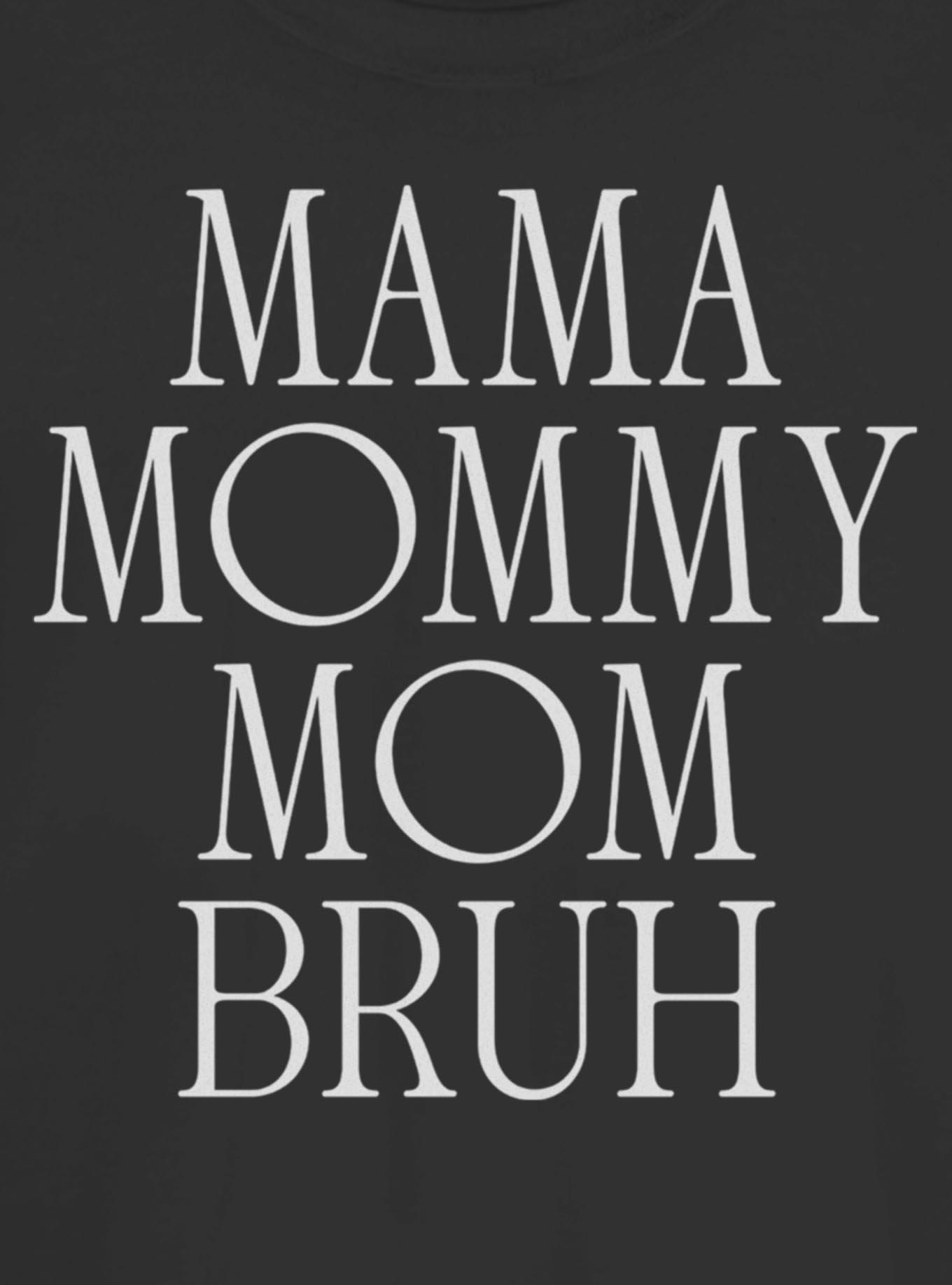 Mom Bruh Girls T-Shirt, BLACK, alternate