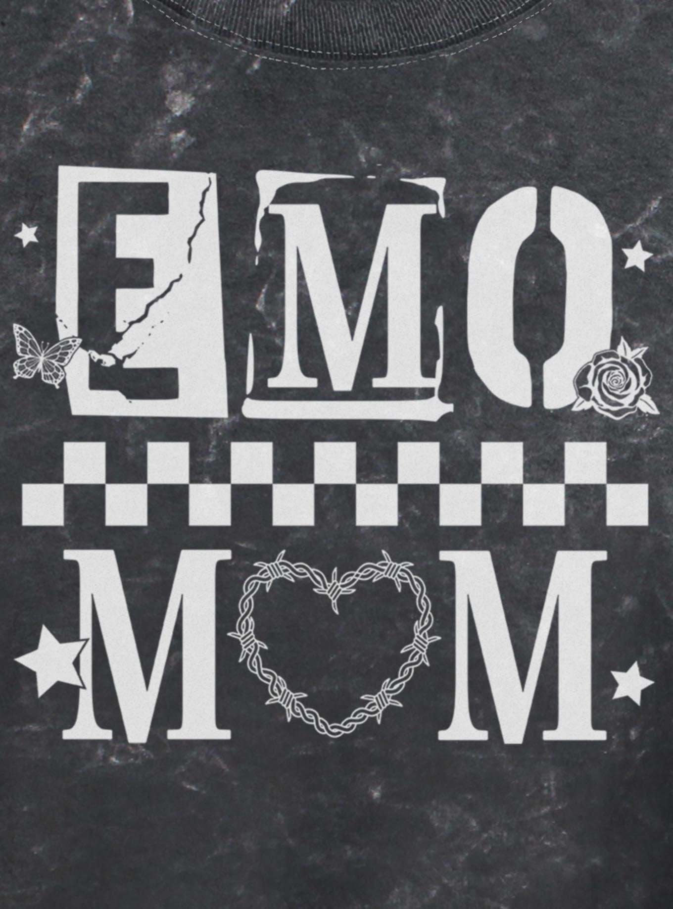 Emo Mom Girls Mineral Wash Crop T-Shirt, , hi-res