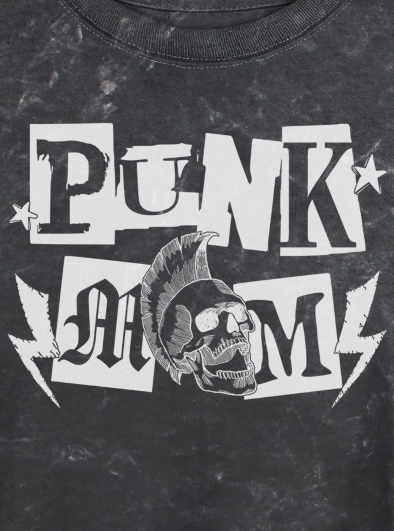 Punk Mom Girls Mineral Wash Crop T-Shirt, , hi-res