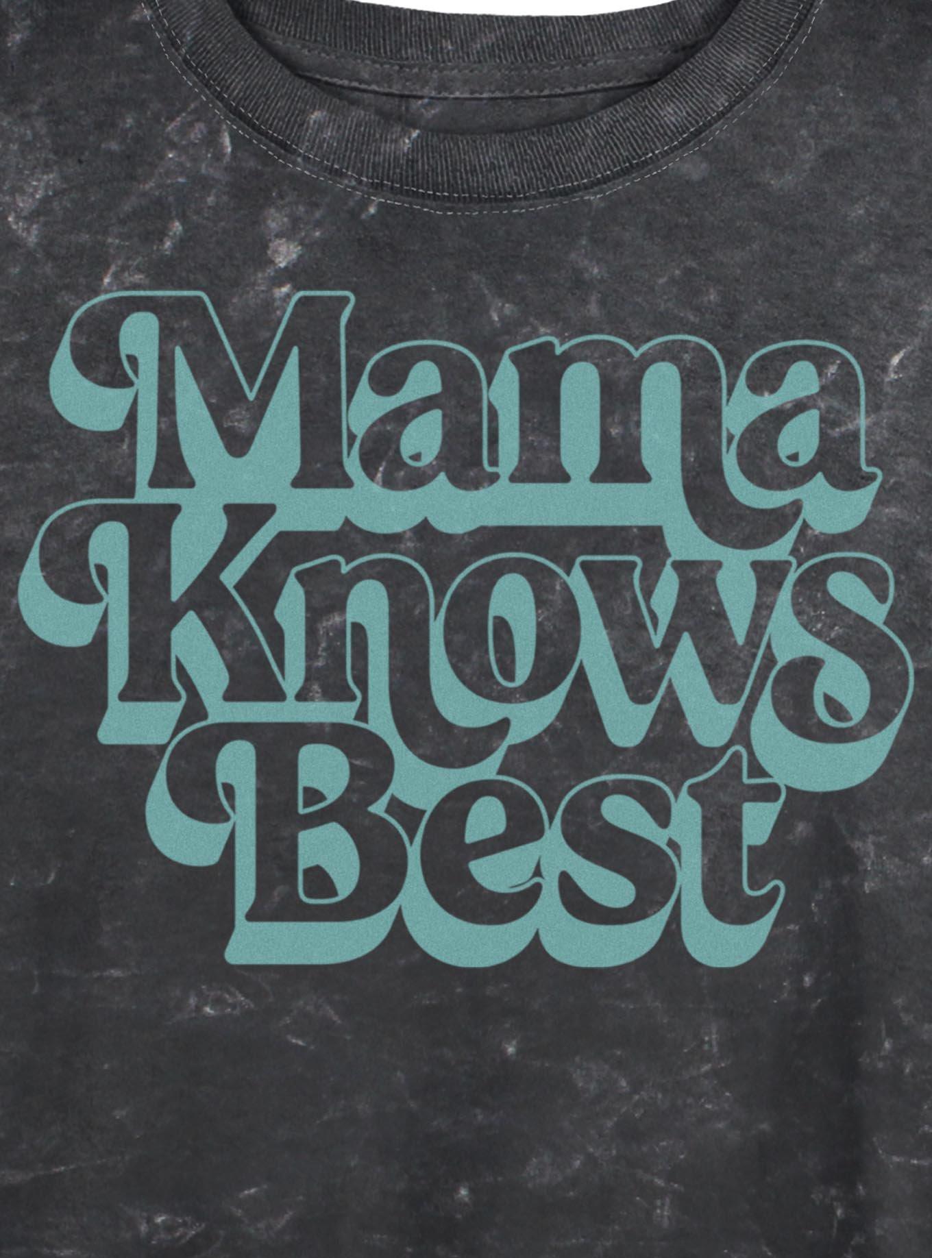 Mama Knows Best Girls Mineral Wash Crop T-Shirt, , hi-res