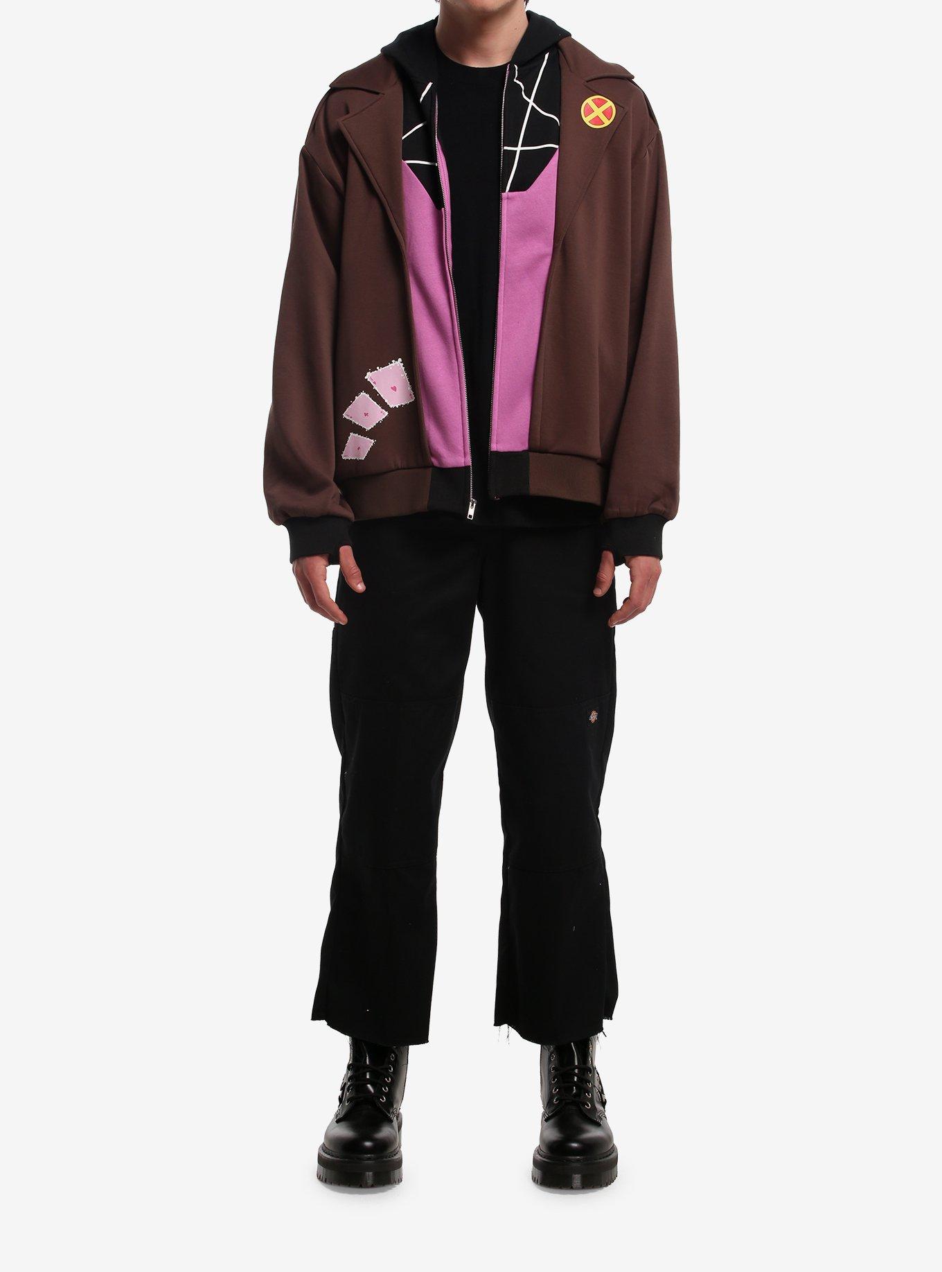 Marvel X-Men Gambit Hoodie, BROWN, alternate - view 3
