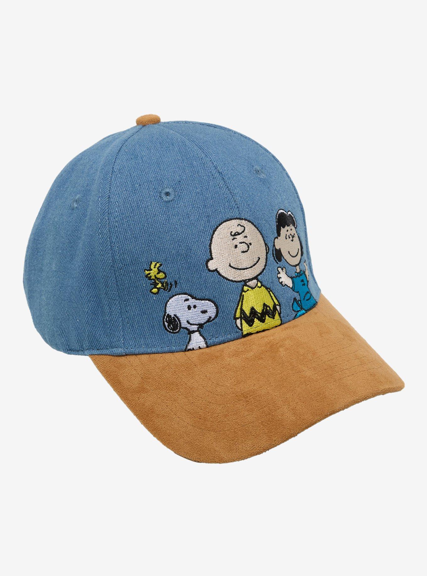 Peanuts Charlie Brown & Friends Denim Ball Cap - BoxLunch Exclusive