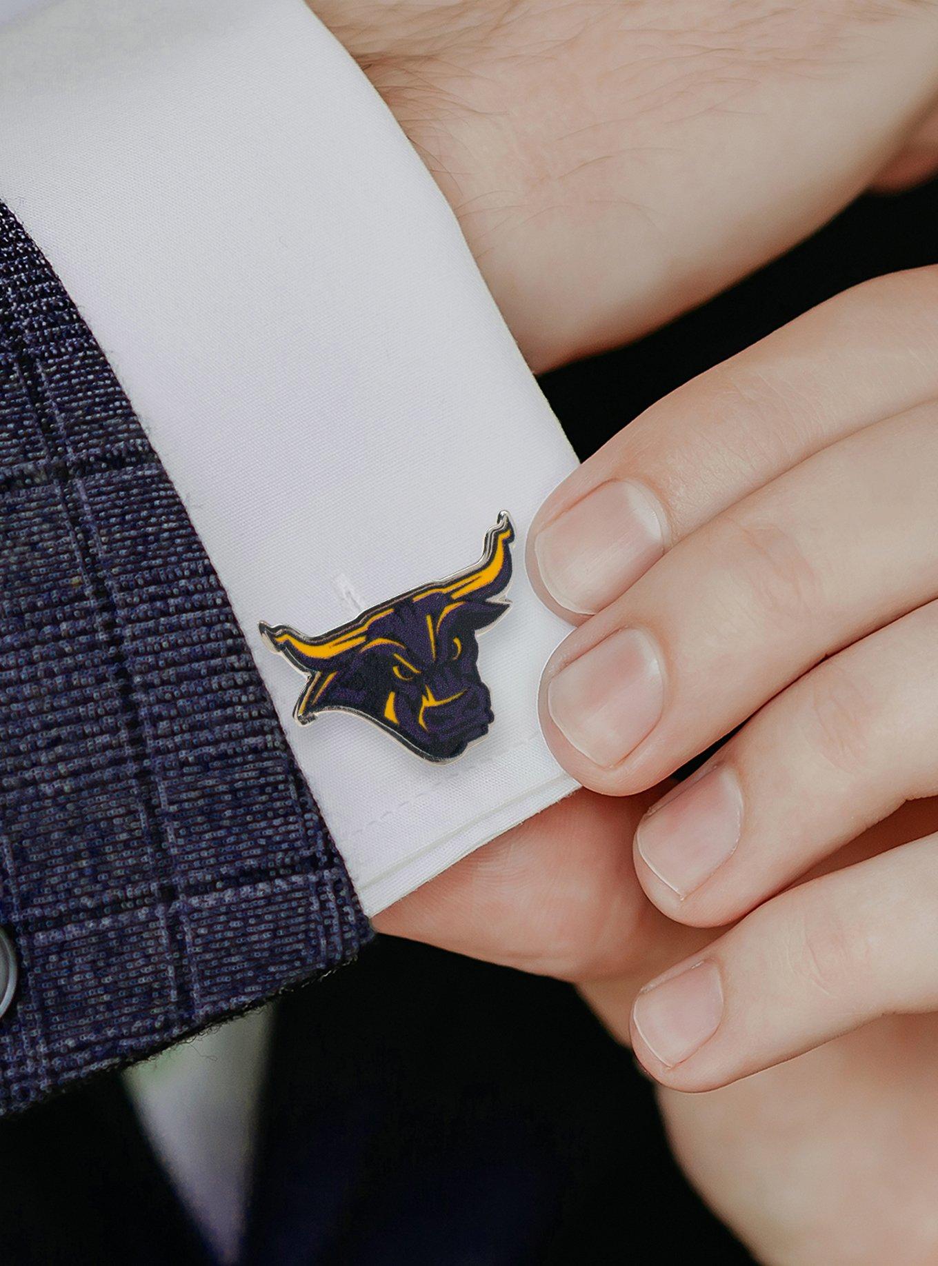 NCAA Mankato State Stomper Mascot Cufflinks, , hi-res