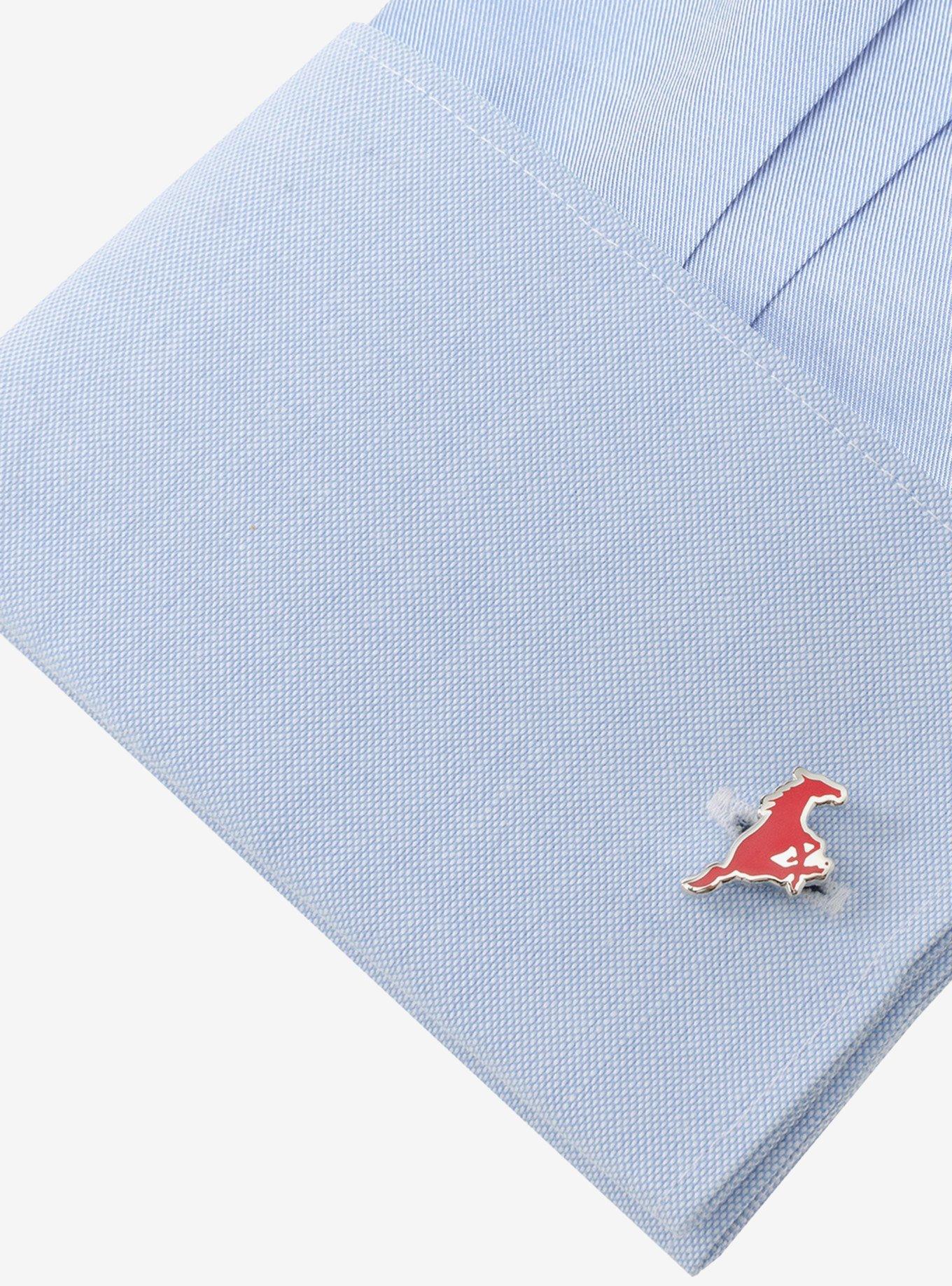 NCAA SMU Mustangs Cufflinks, , alternate