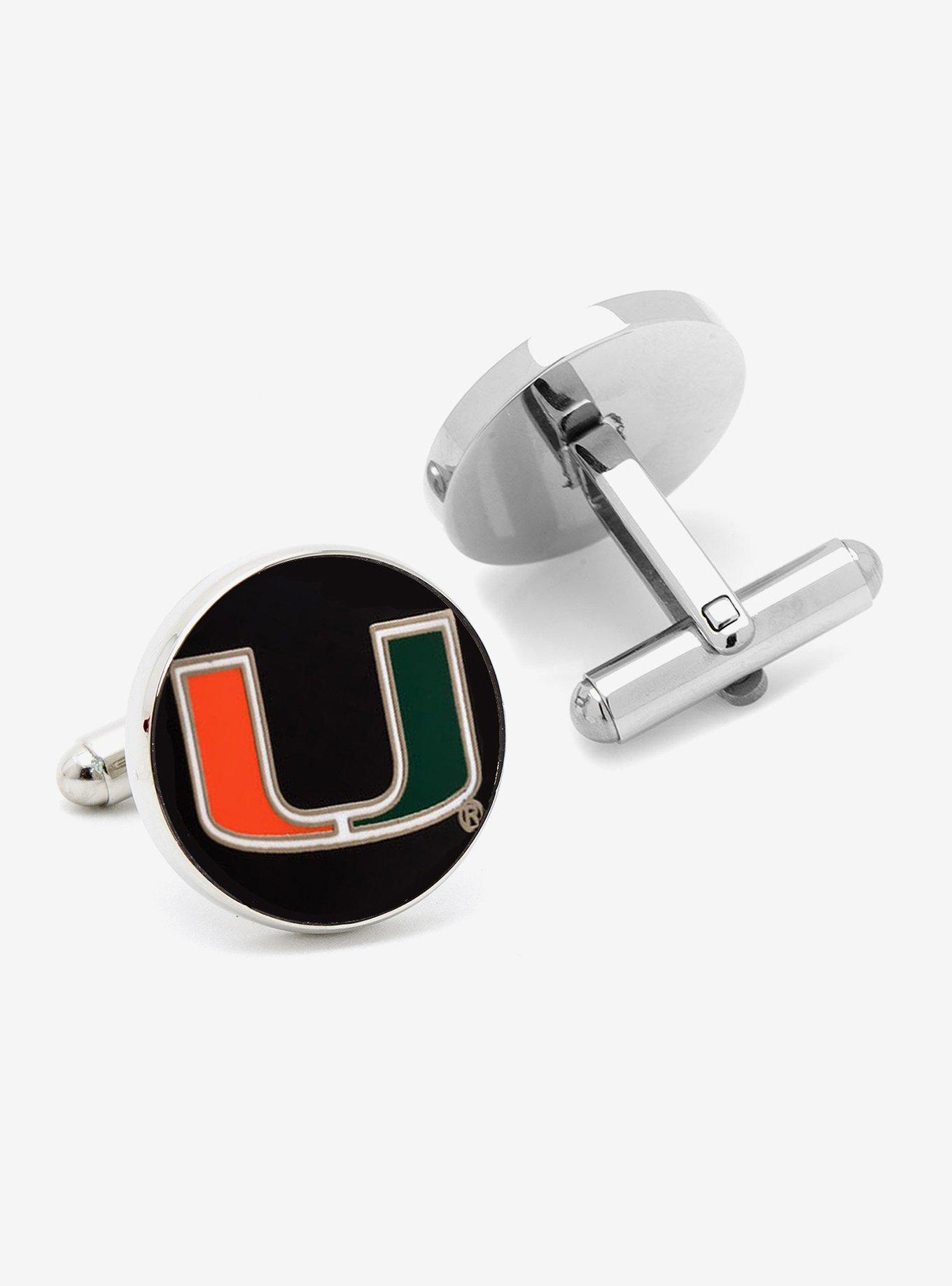 NCAA Miami Hurricanes Cufflinks, , hi-res