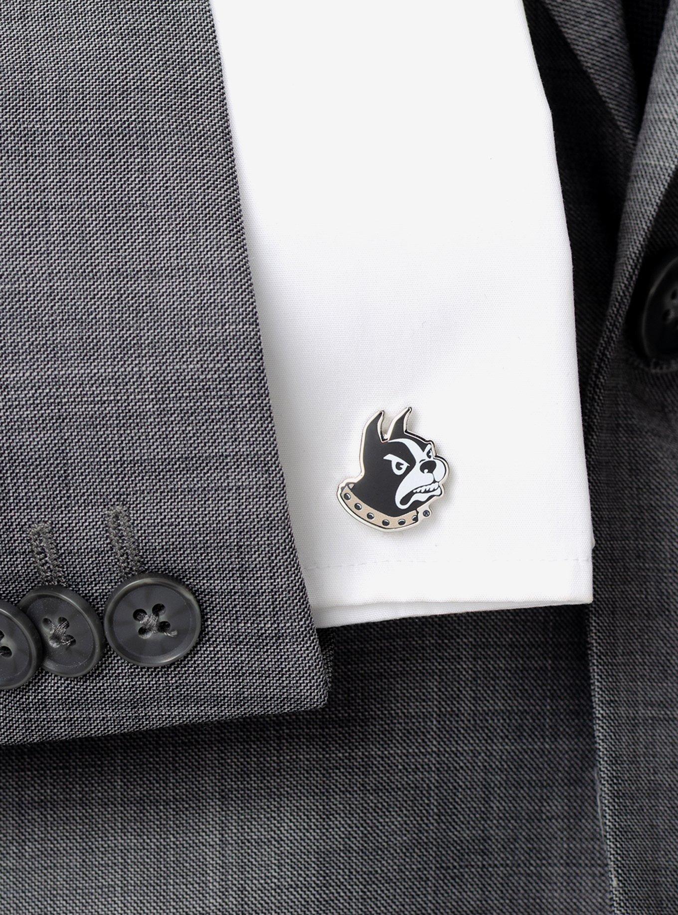 NCAA Wofford College Terrier Mascot Cufflinks, , hi-res