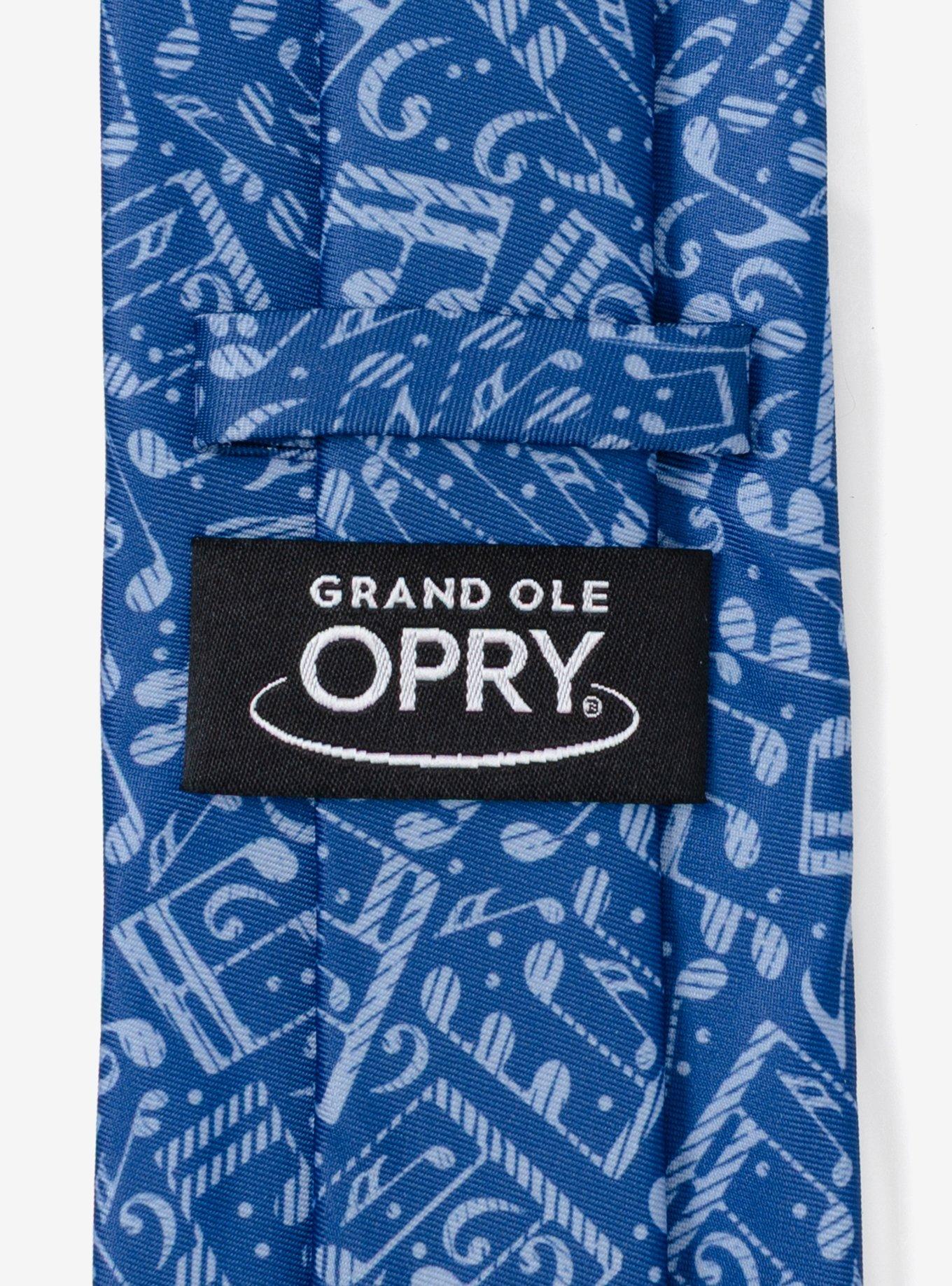 Grand Ole Opry Musical Blue Men's Tie, , alternate