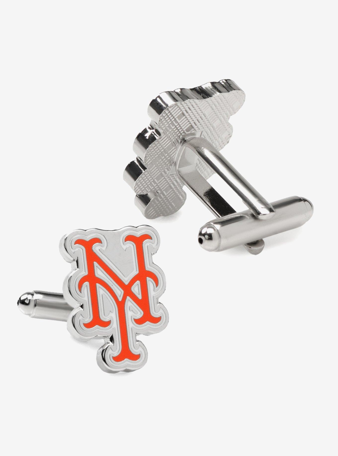 MLB New York Mets Silver Cufflinks, , alternate
