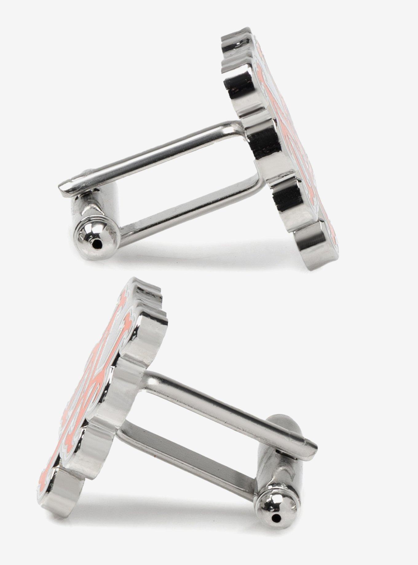 MLB New York Mets Silver Cufflinks, , alternate
