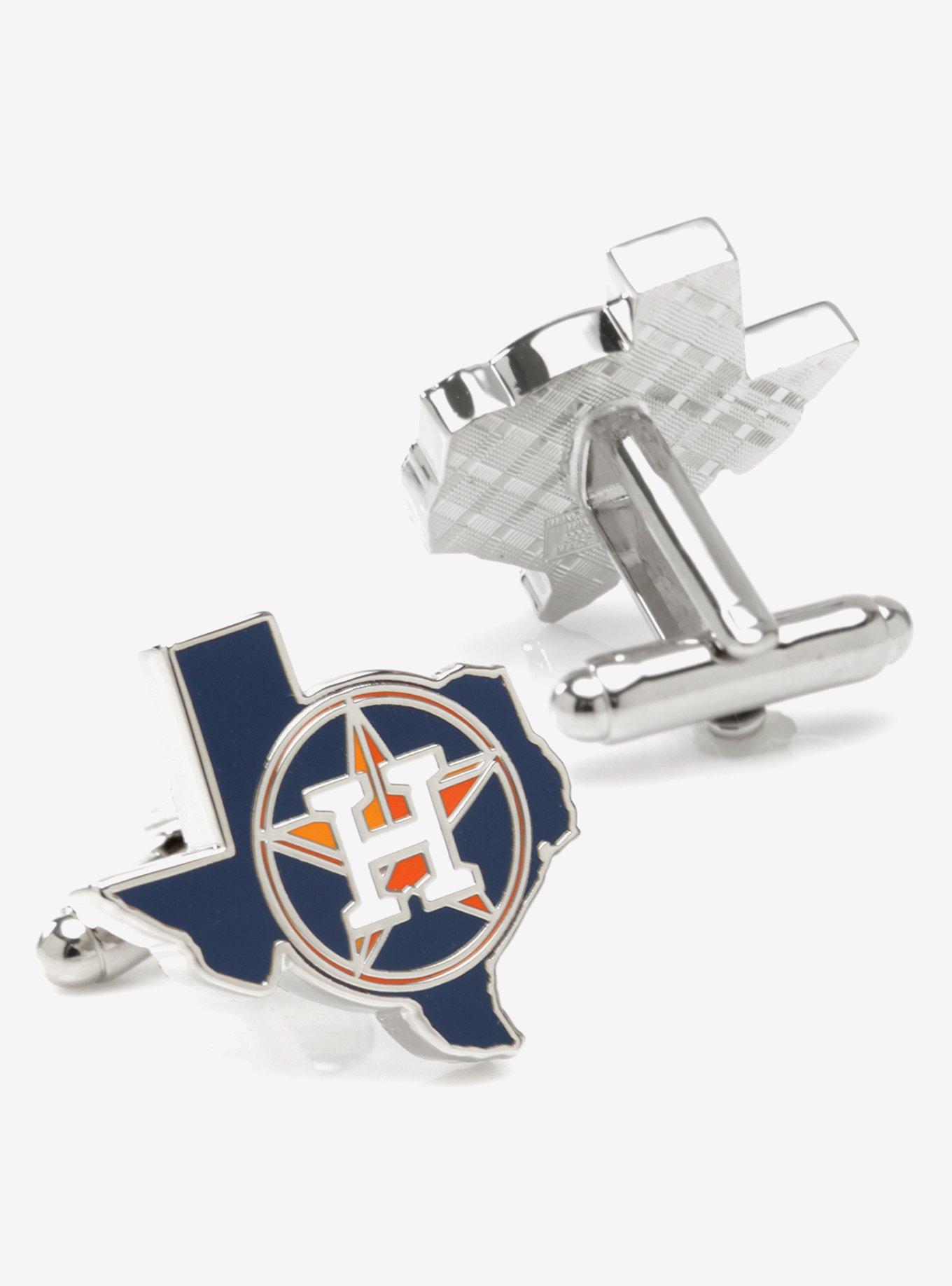 MLB Houston Astros State Shaped Cufflinks, , hi-res