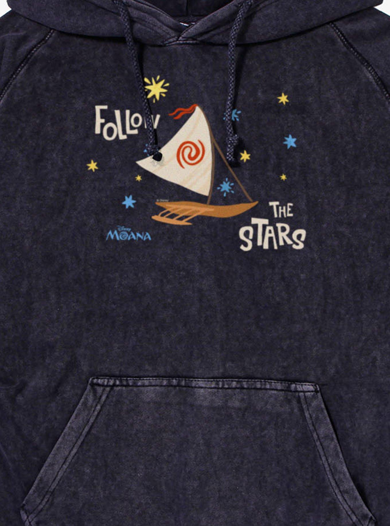 Disney Moana Follow The Stars Boat Vintage Mineral Washed Hoodie Box Lunch Exclusive, , hi-res
