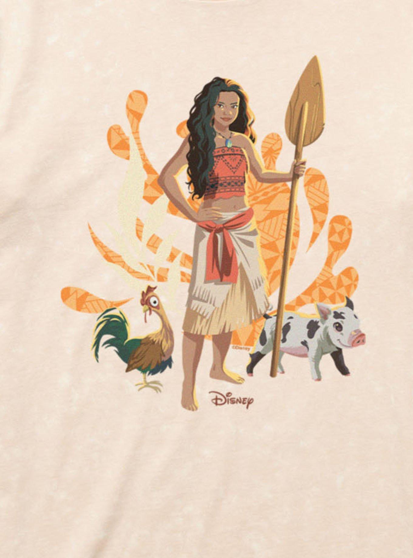 Disney Moana With Hei Hei And Pua Mineral Wash T-Shirt, , hi-res