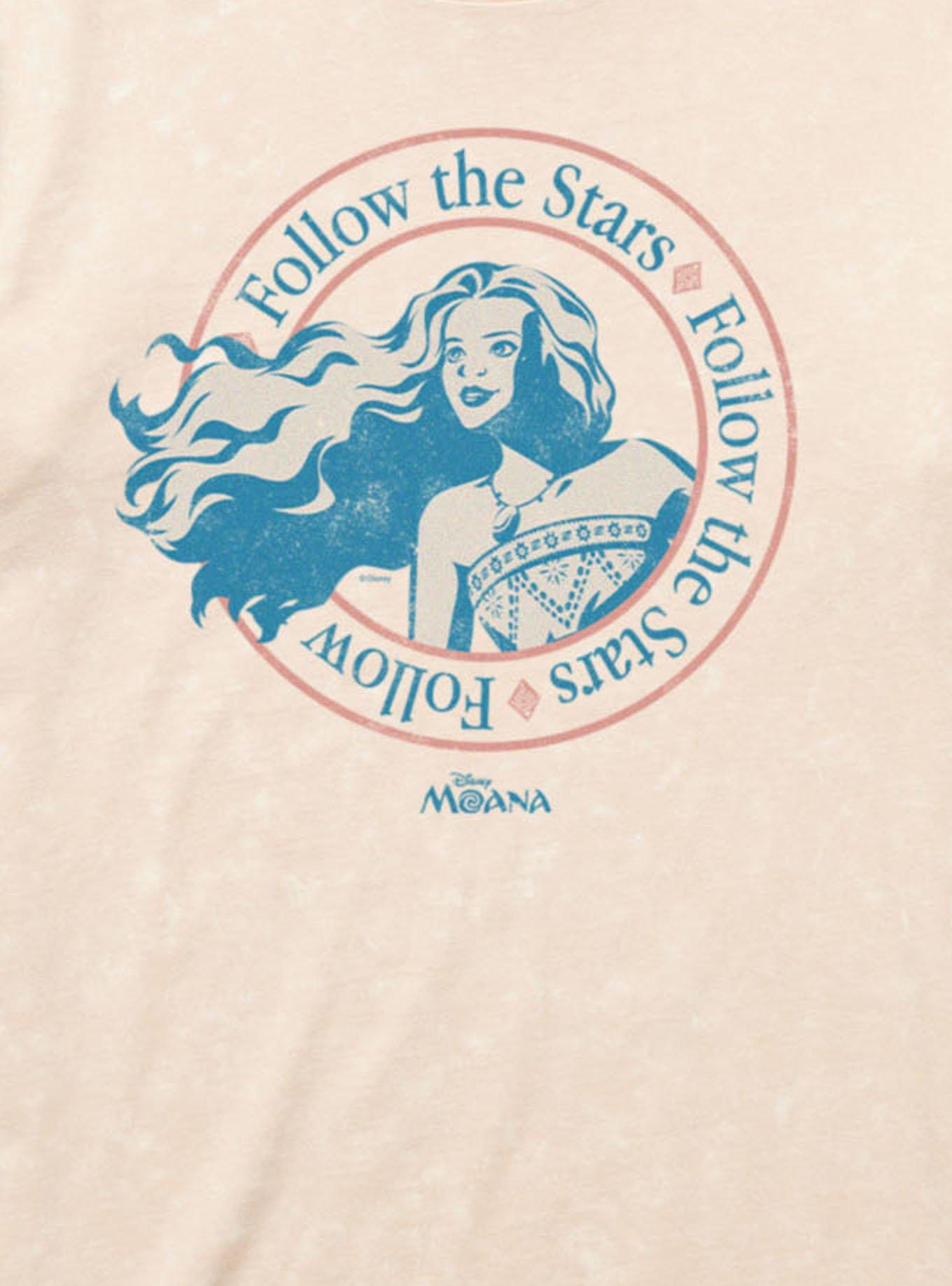 Disney Moana Follow The Stars Crest Mineral Wash T-Shirt Box Lunch Exclusive, , hi-res