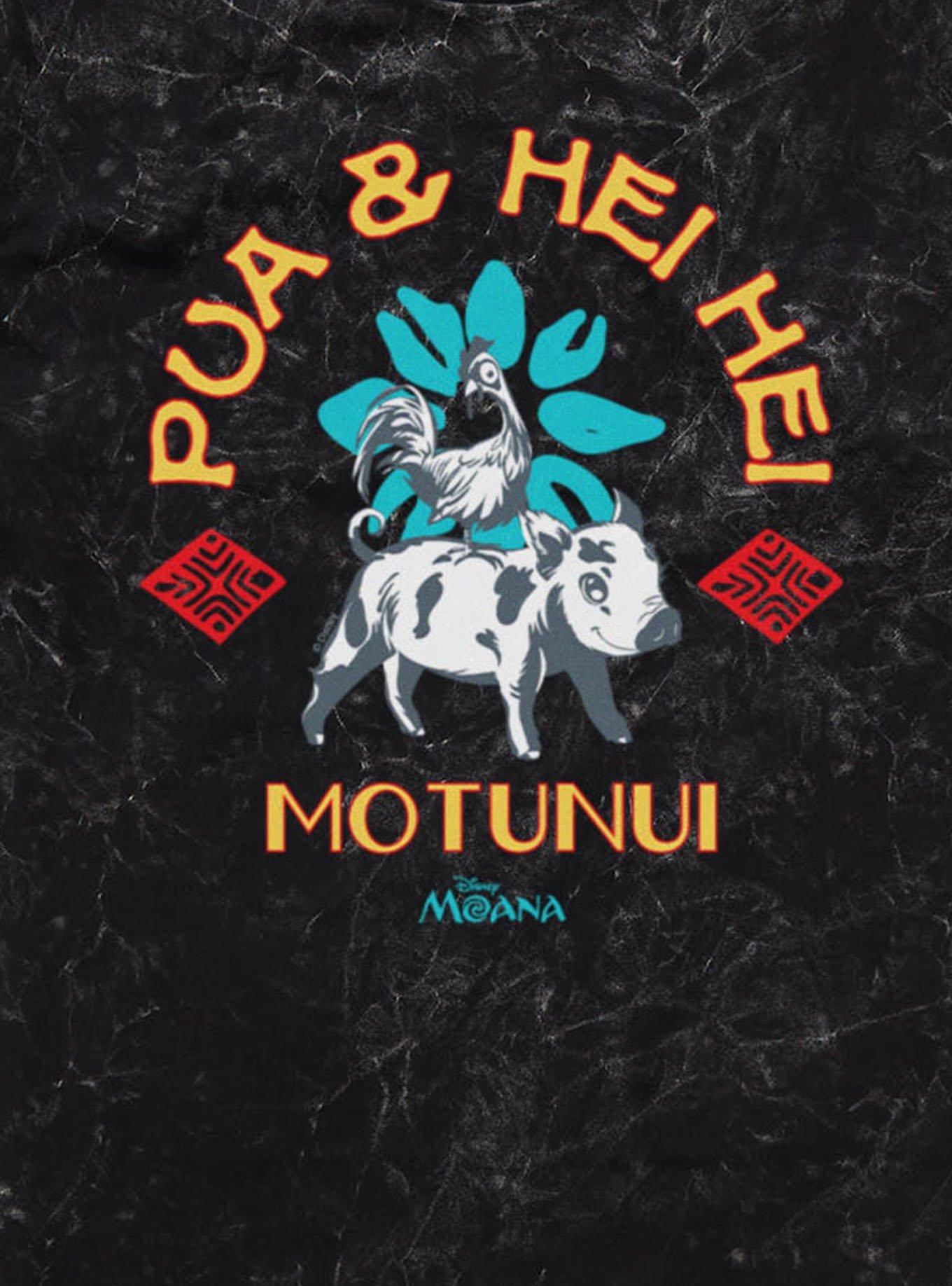 Disney Moana Pua And Hei Ride Motunui Mineral Wash T-Shirt Box Lunch Exclusive