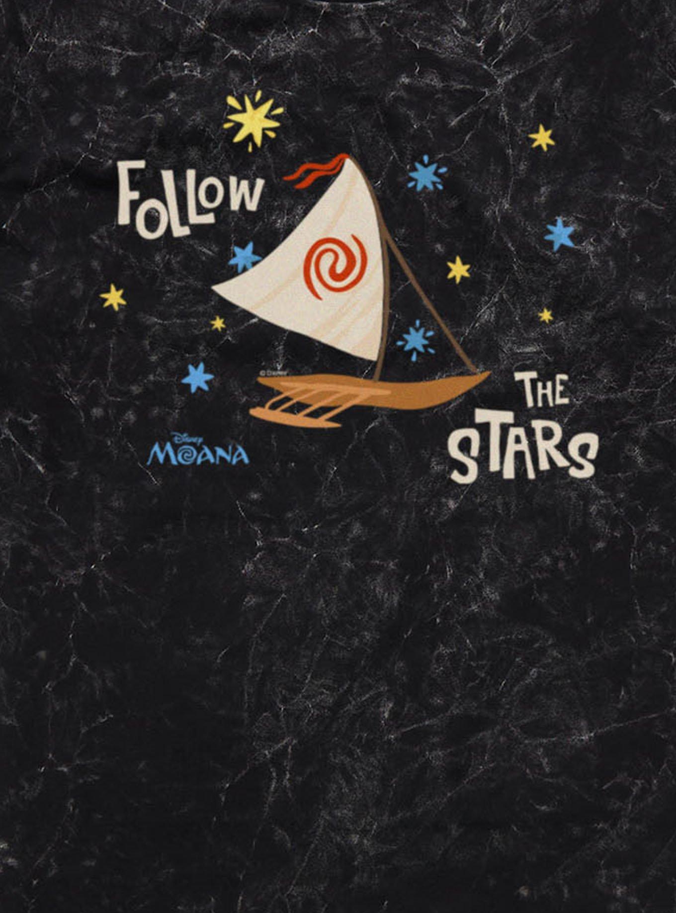 Disney Moana Follow The Stars Boat Mineral Wash T-Shirt Box Lunch Exclusive, , hi-res