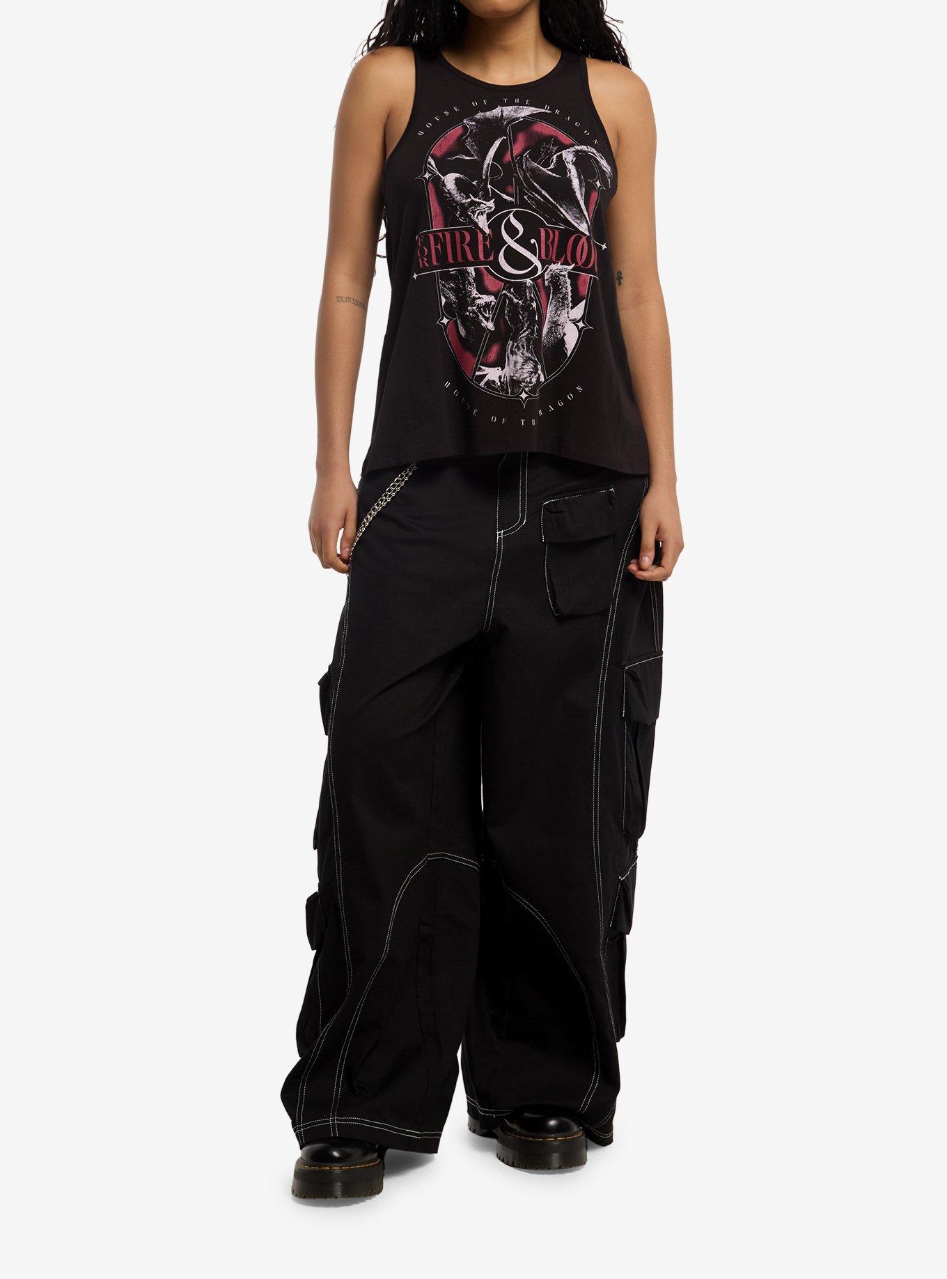 House Of The Dragon Fire & Blood Girls Tank Top, MULTI, alternate - view 3