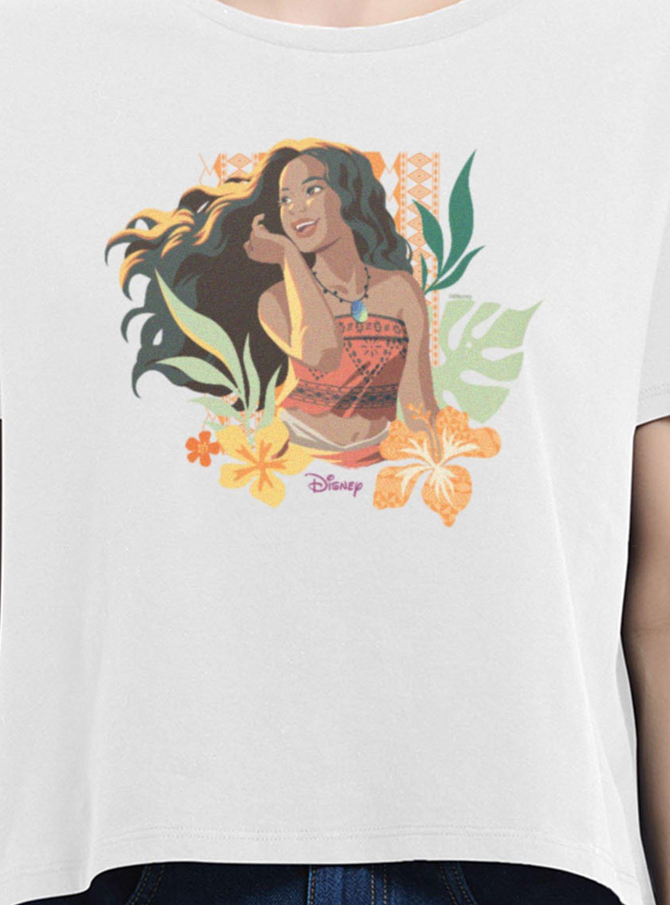 Disney Moana Sunrise Breeze Womens Boxy Crop T-Shirt, , hi-res
