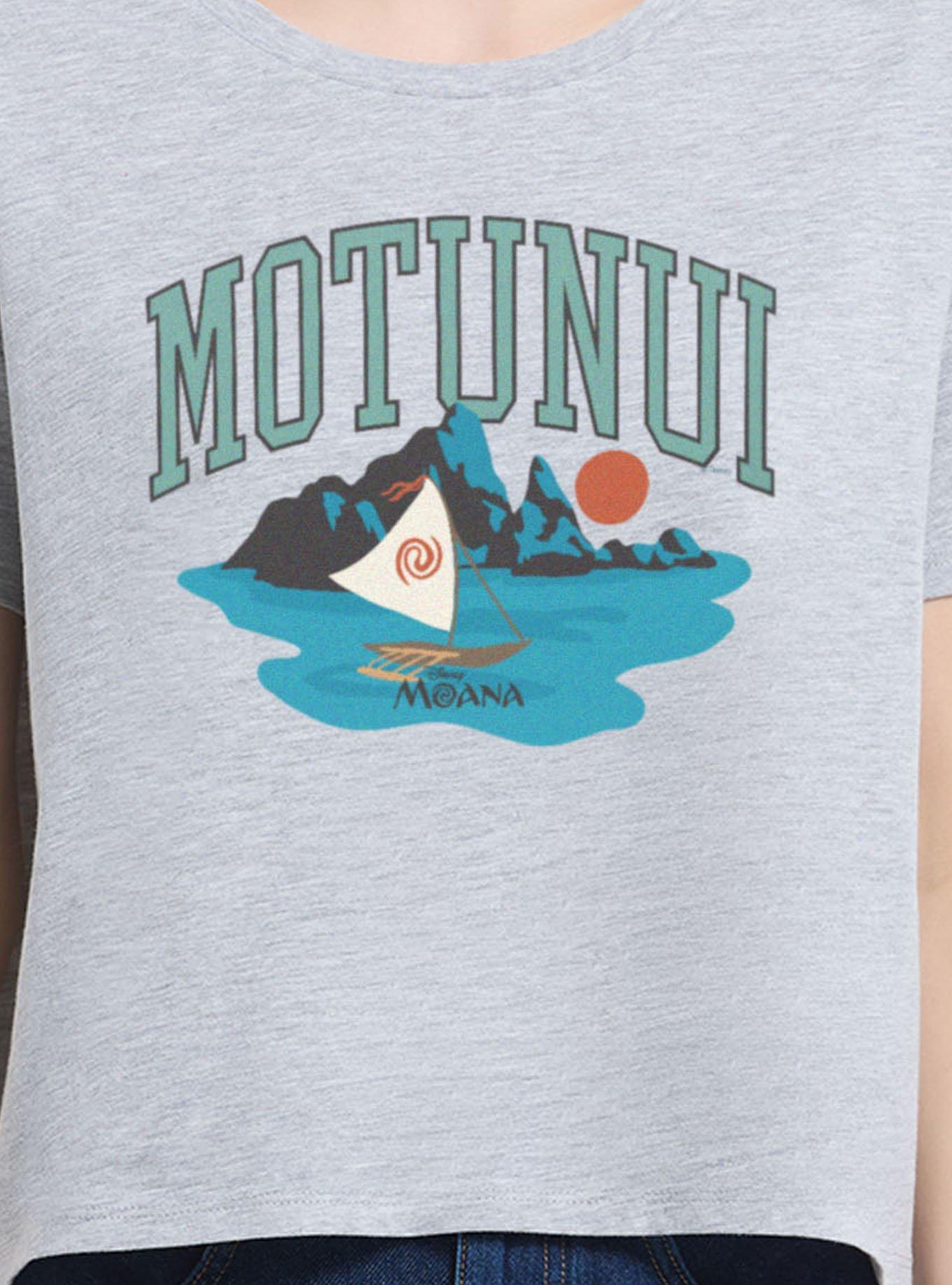 Disney Moana Motunui Boat Horizon Womens Boxy Crop T-Shirt Box Lunch Exclusive, , hi-res