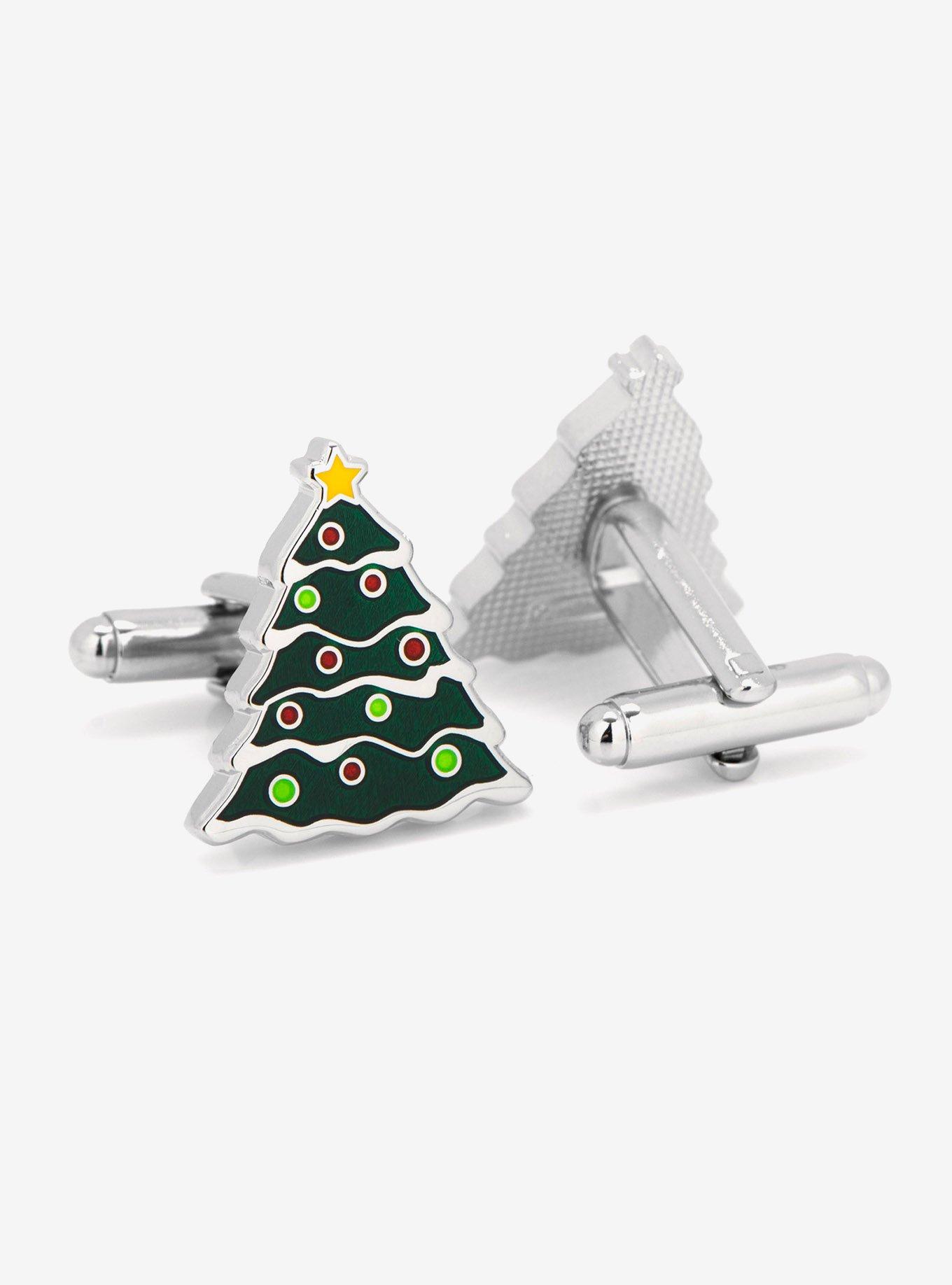 Christmas Tree Cufflinks, , hi-res