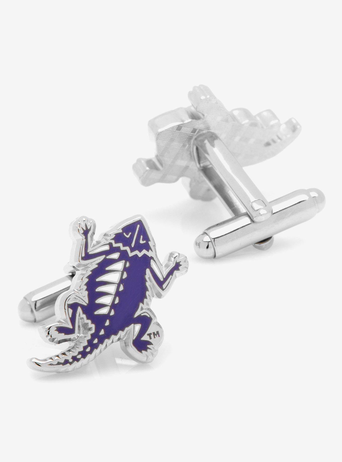 NCAA TCU Horned Frog Throwback Cufflinks, , hi-res