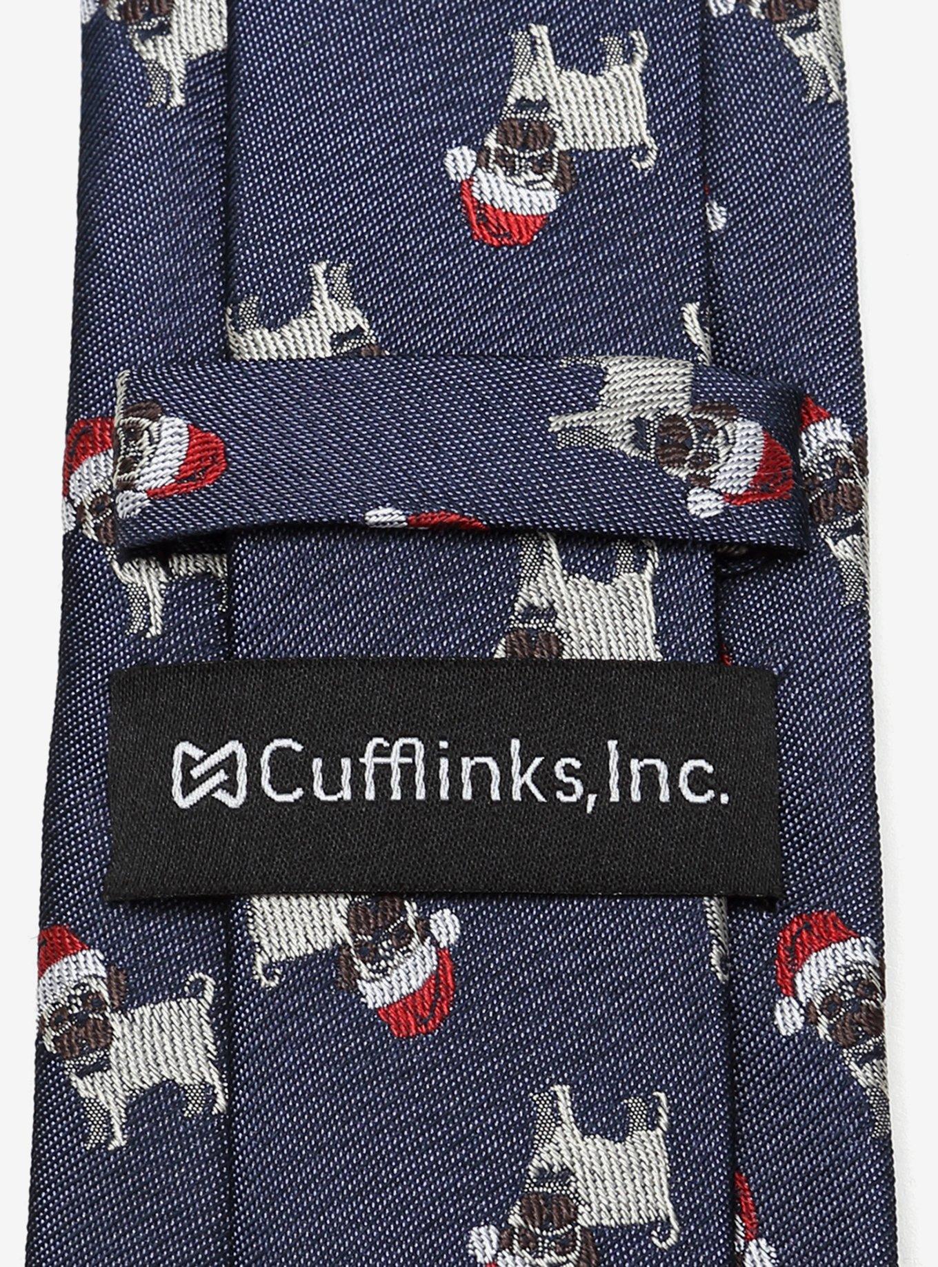 Santa Pug Men's Silk Tie
