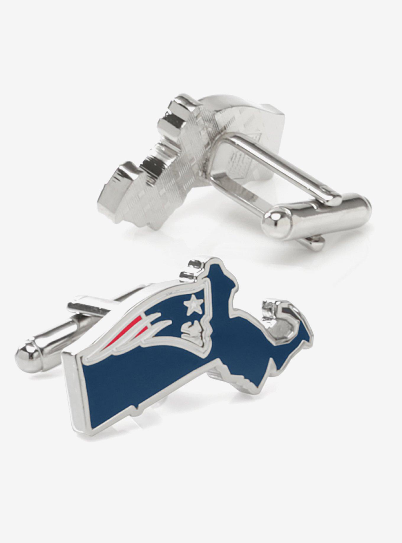 NFL New England Patriots State Shaped Cufflinks, , hi-res