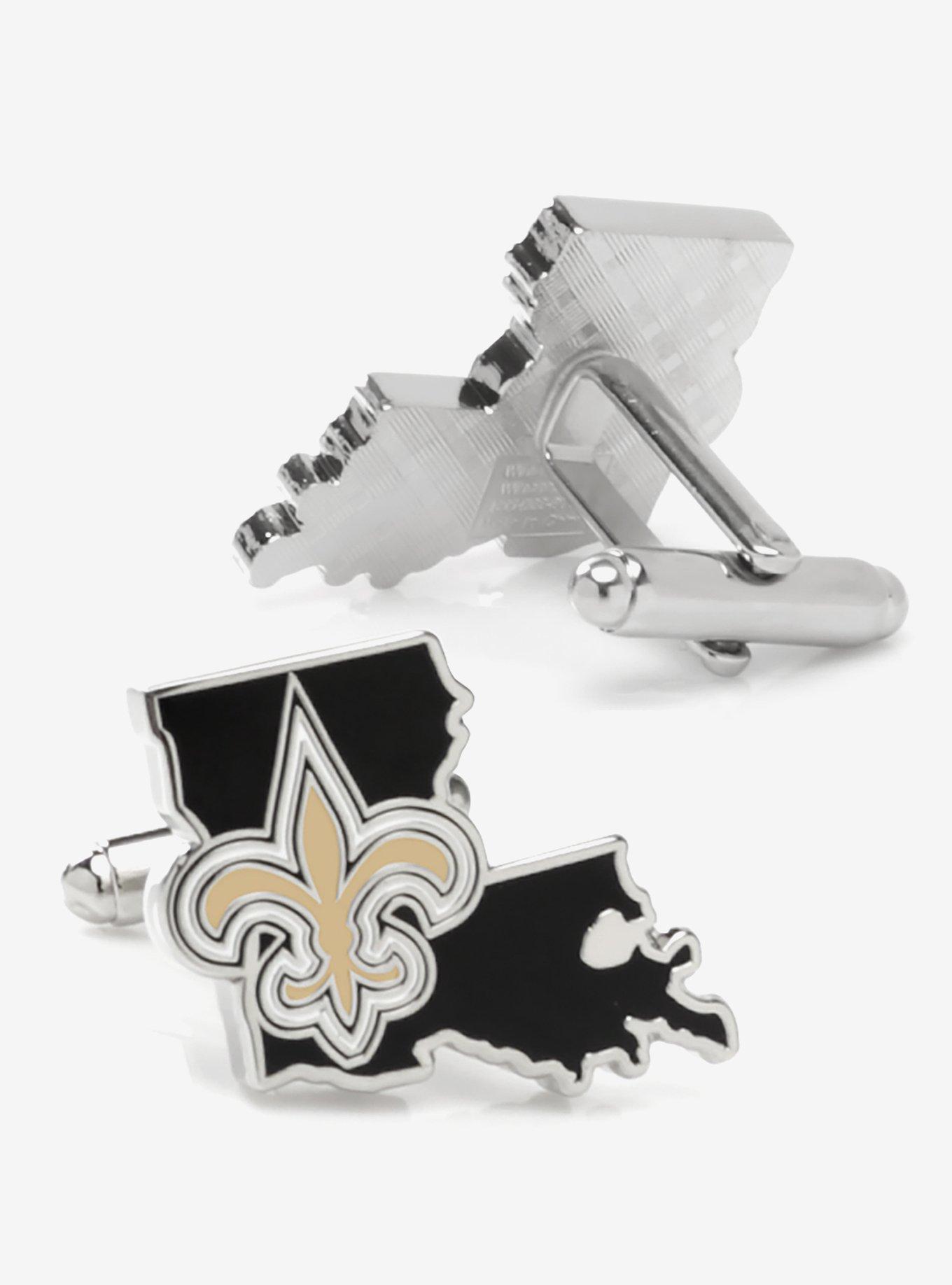 NFL New Orleans Saints State Shaped Cufflinks, , hi-res