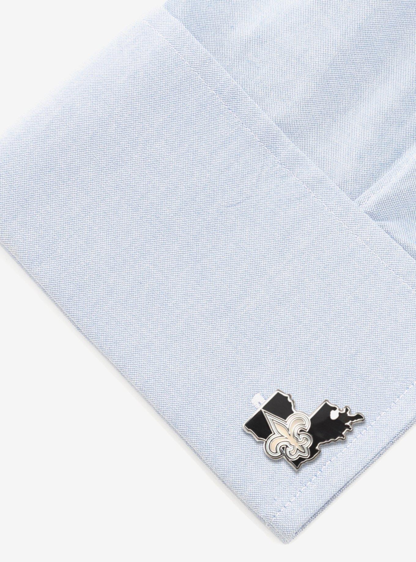 NFL New Orleans Saints State Shaped Cufflinks, , alternate