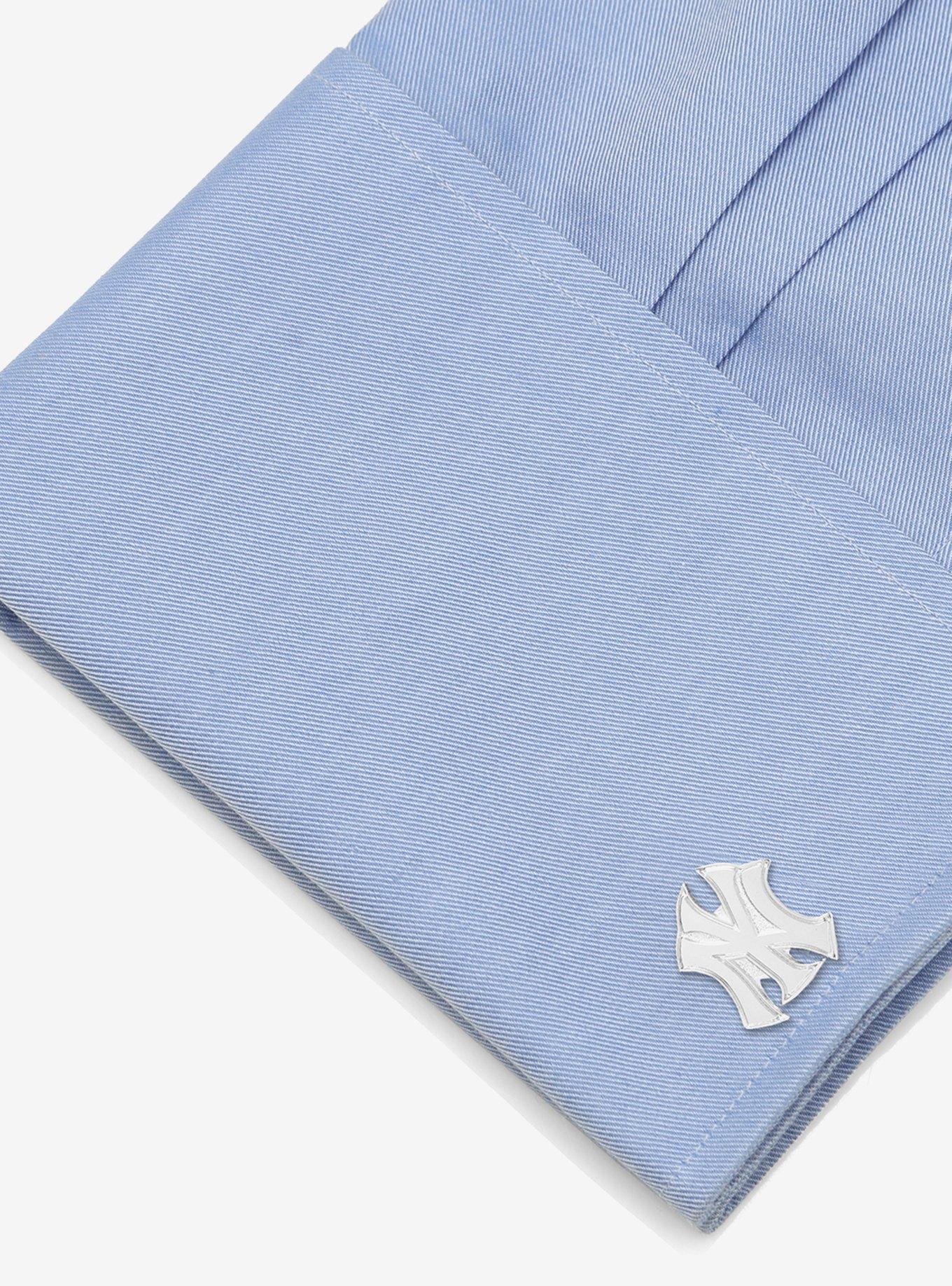 MLB New York Yankees Silver Logo Cufflinks, , alternate