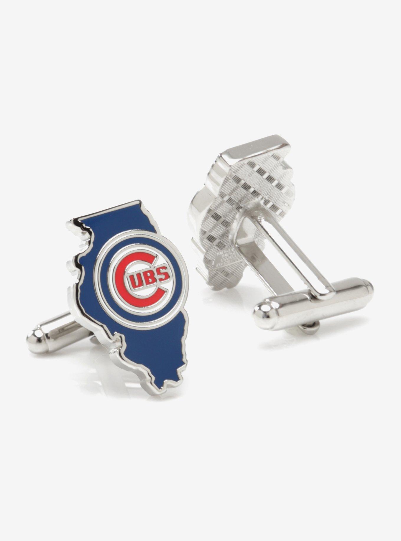 MLB Chicago Cubs State Shaped Cufflinks, , hi-res