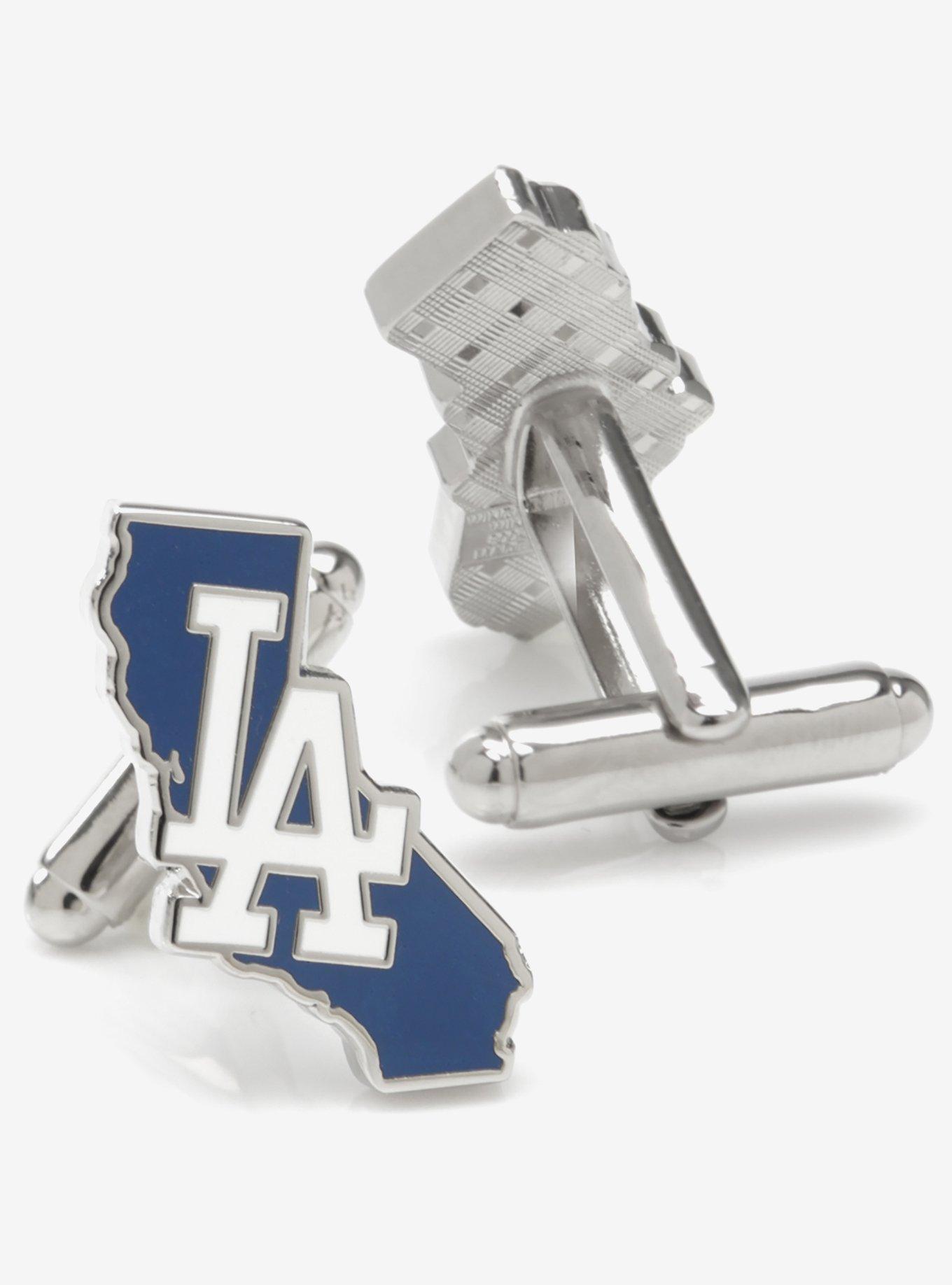 MLB LA Dodgers State Shaped Cufflinks, , hi-res