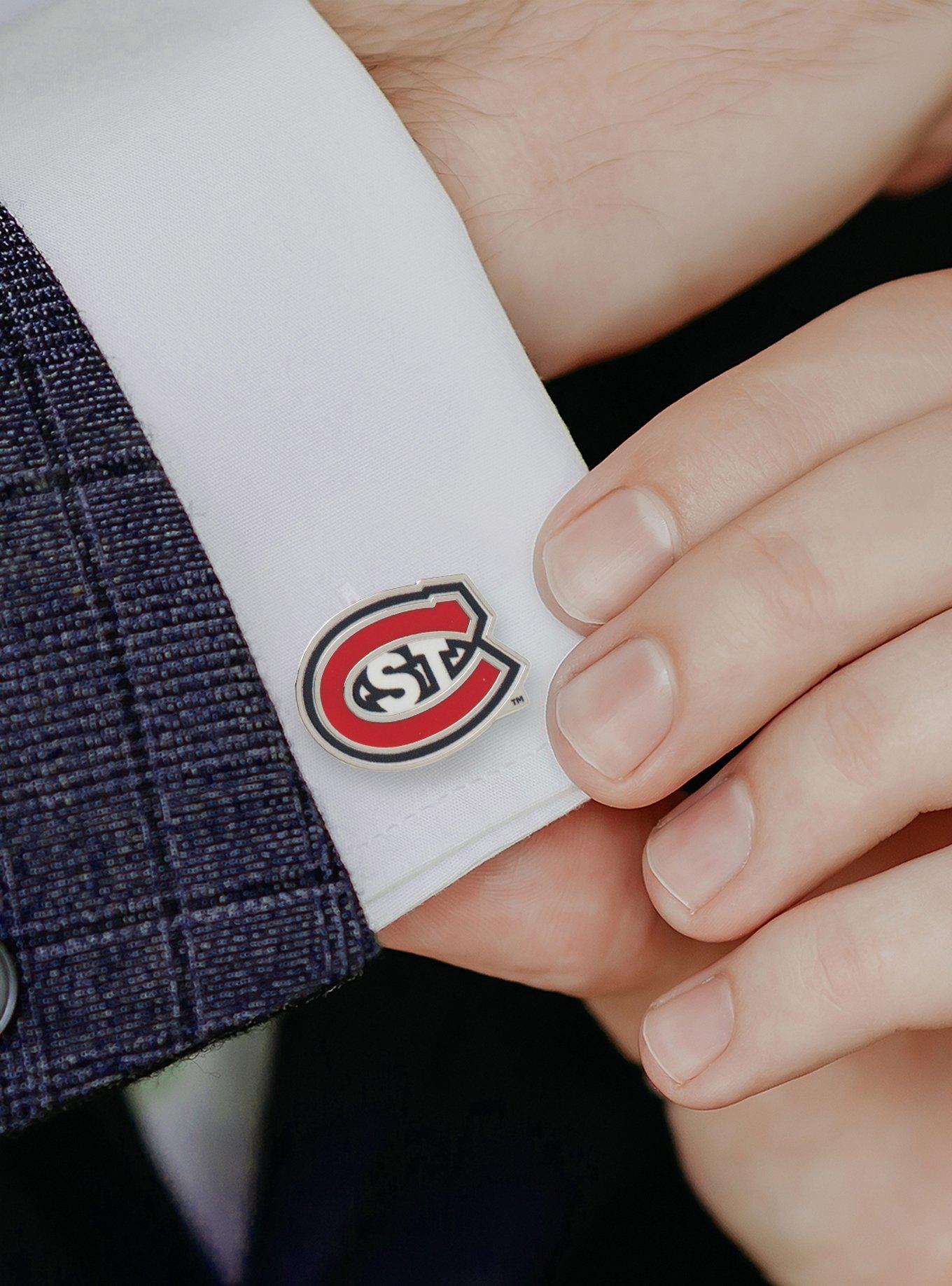 NCAA St. Cloud State Husky Mascot Cufflinks, , hi-res