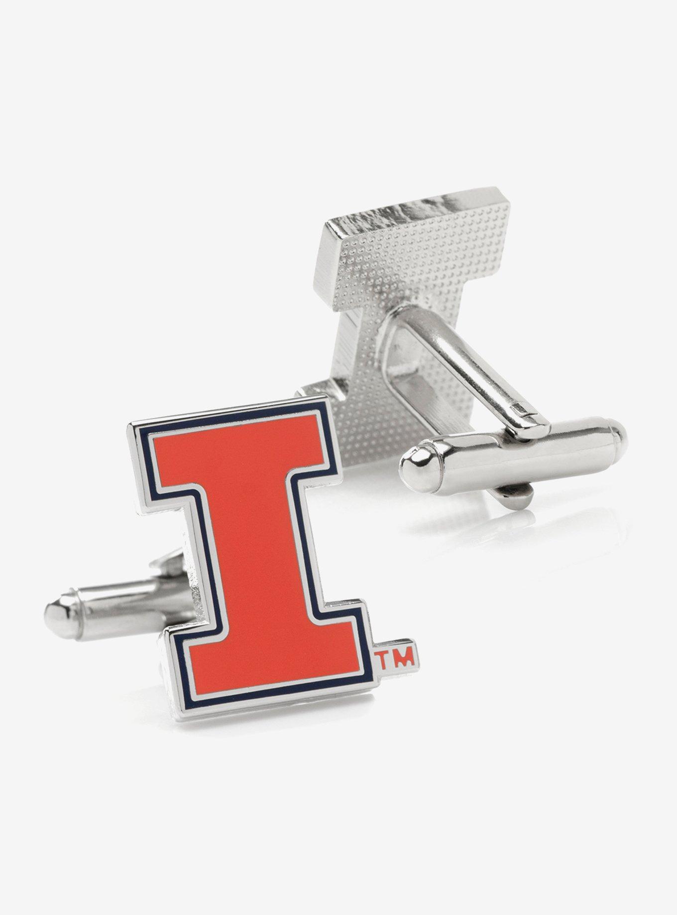 NCAA University of Illinois Fighting Illini Cufflinks, , hi-res