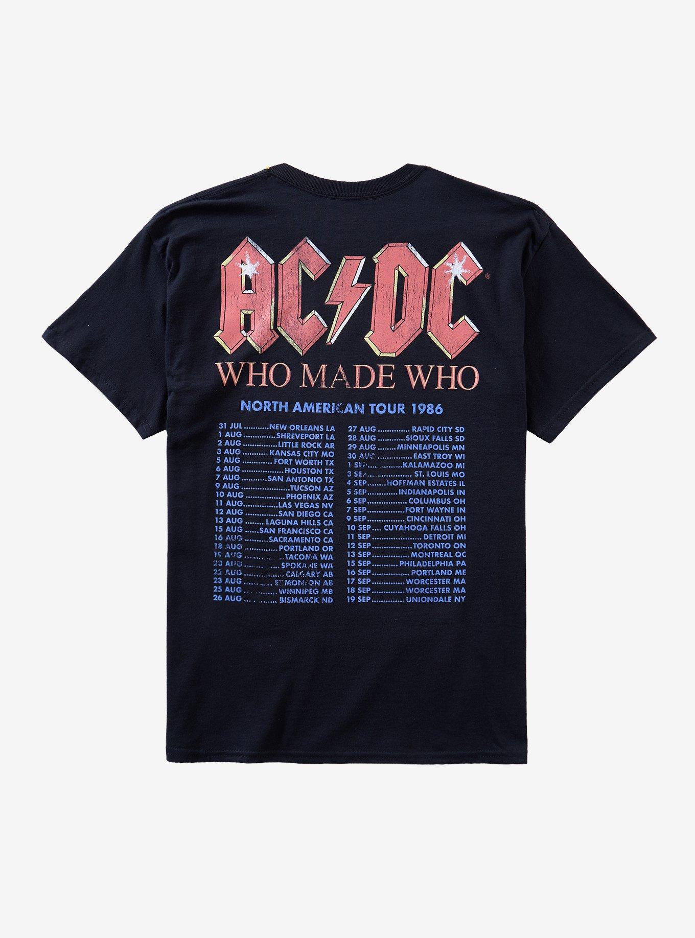 AC/DC Who Made Who Tour T-Shirt, , hi-res