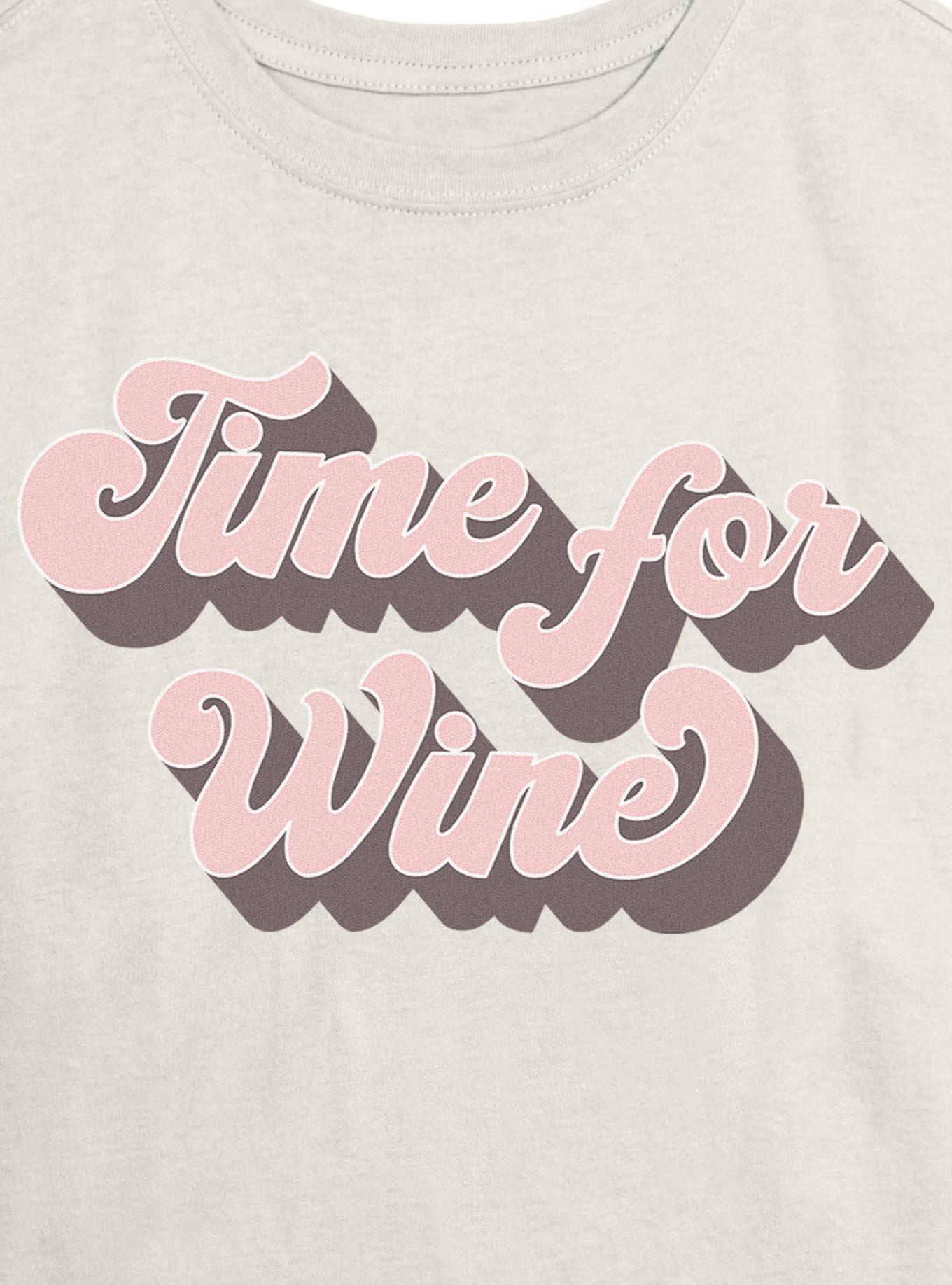 Mom Wine Time Girls Skimmer T-Shirt, , hi-res