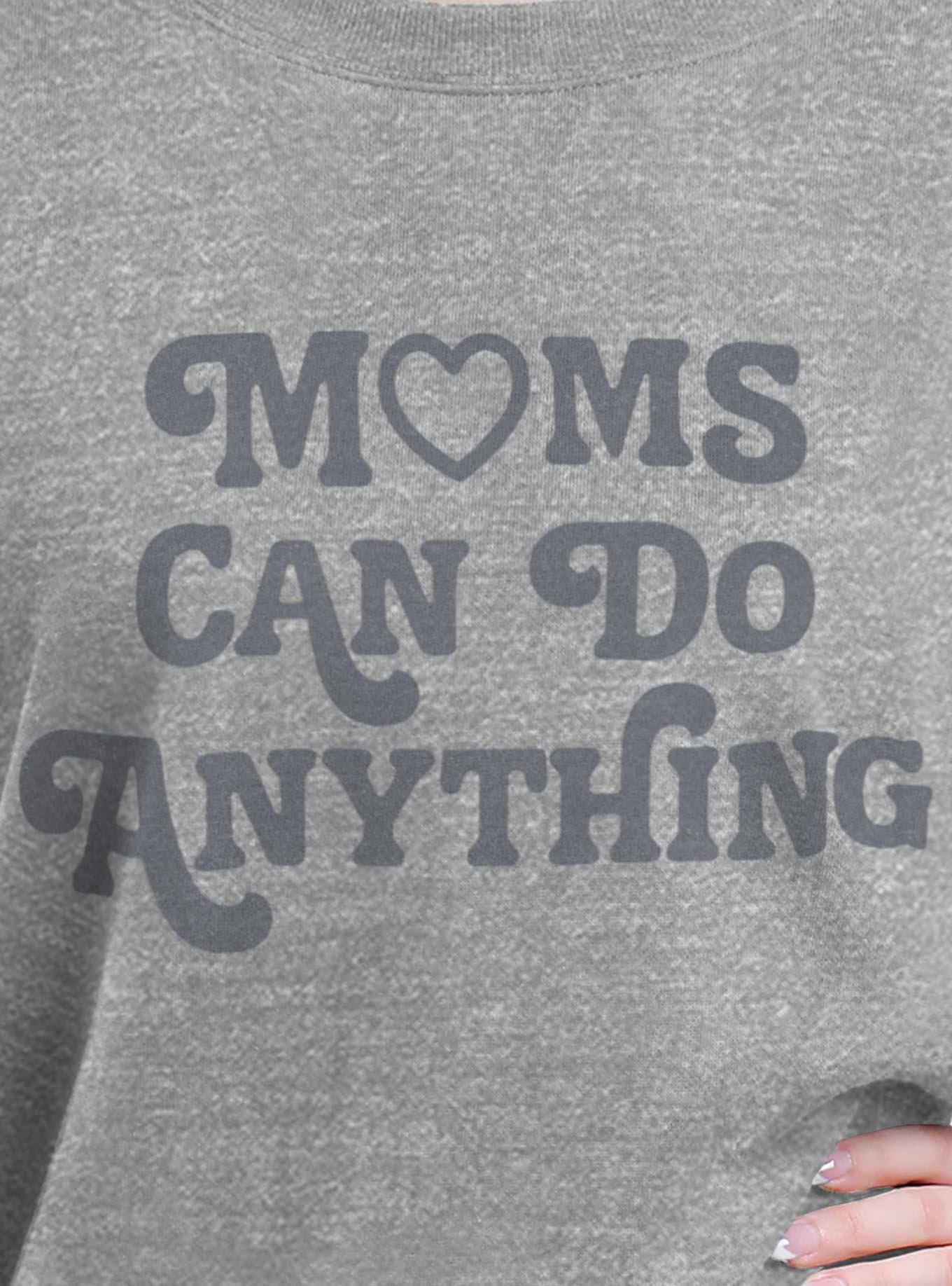 Moms Can Do Anything Girls Oversized Sweatshirt, , hi-res