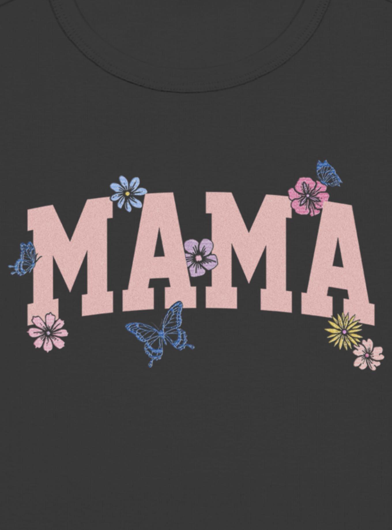 Mama Butterfly and Flowers Girls Baby T-Shirt, , hi-res