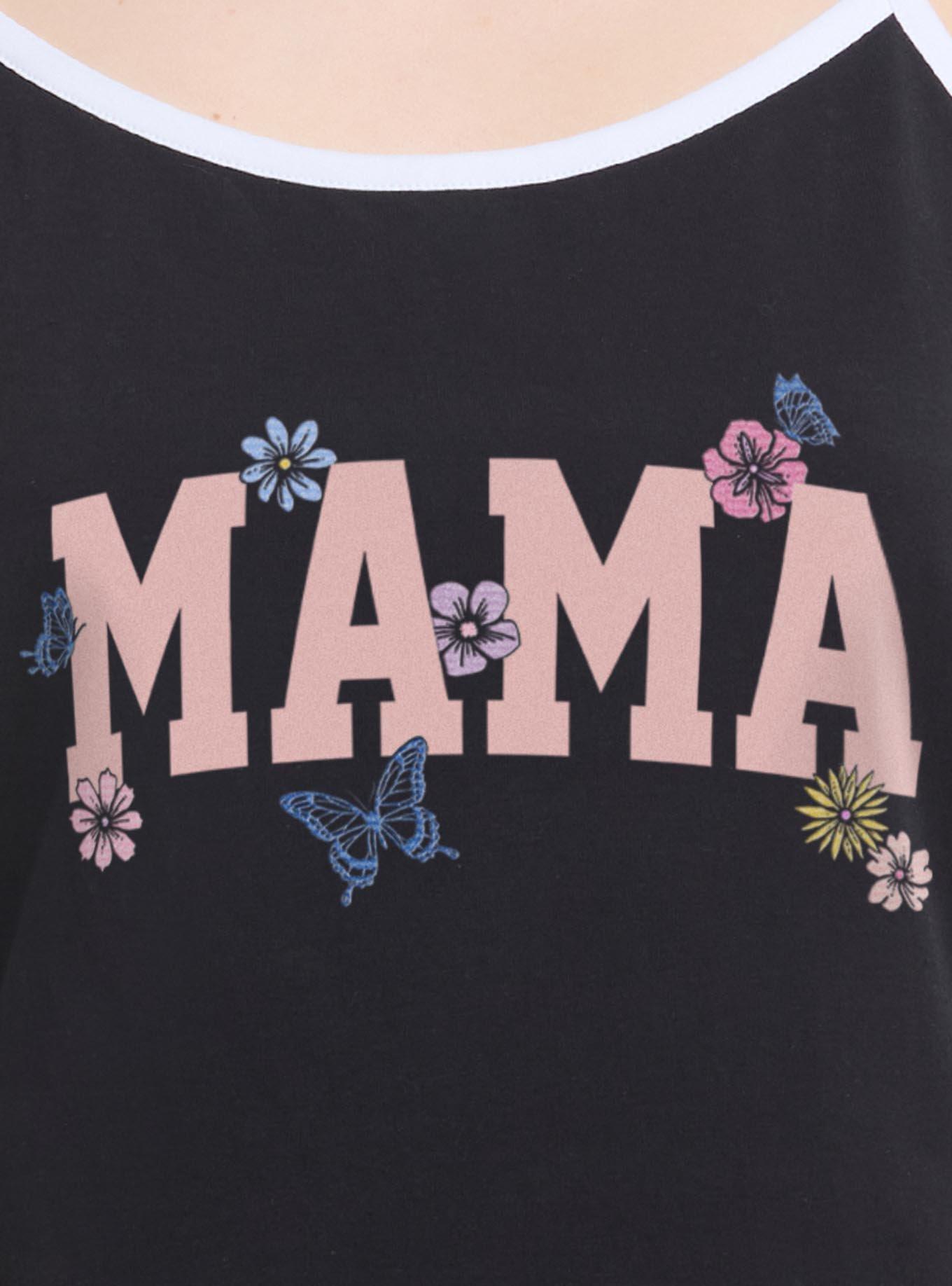 Mama Butterfly and Flowers Girls Cami, , hi-res