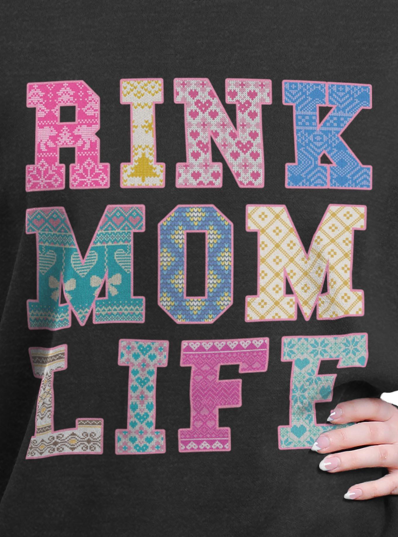 Rink Mom Life Girls Oversized Sweatshirt, , hi-res