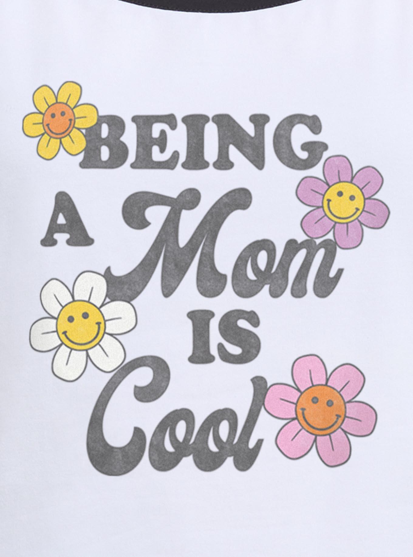 Being A Mom Is Cool Smiley Flowers Girls Cami, , hi-res
